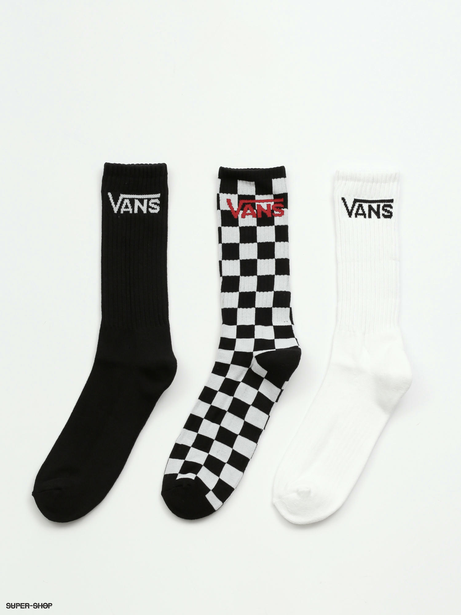 Vans Classic Crew 3P Socks (black/checkerboard)