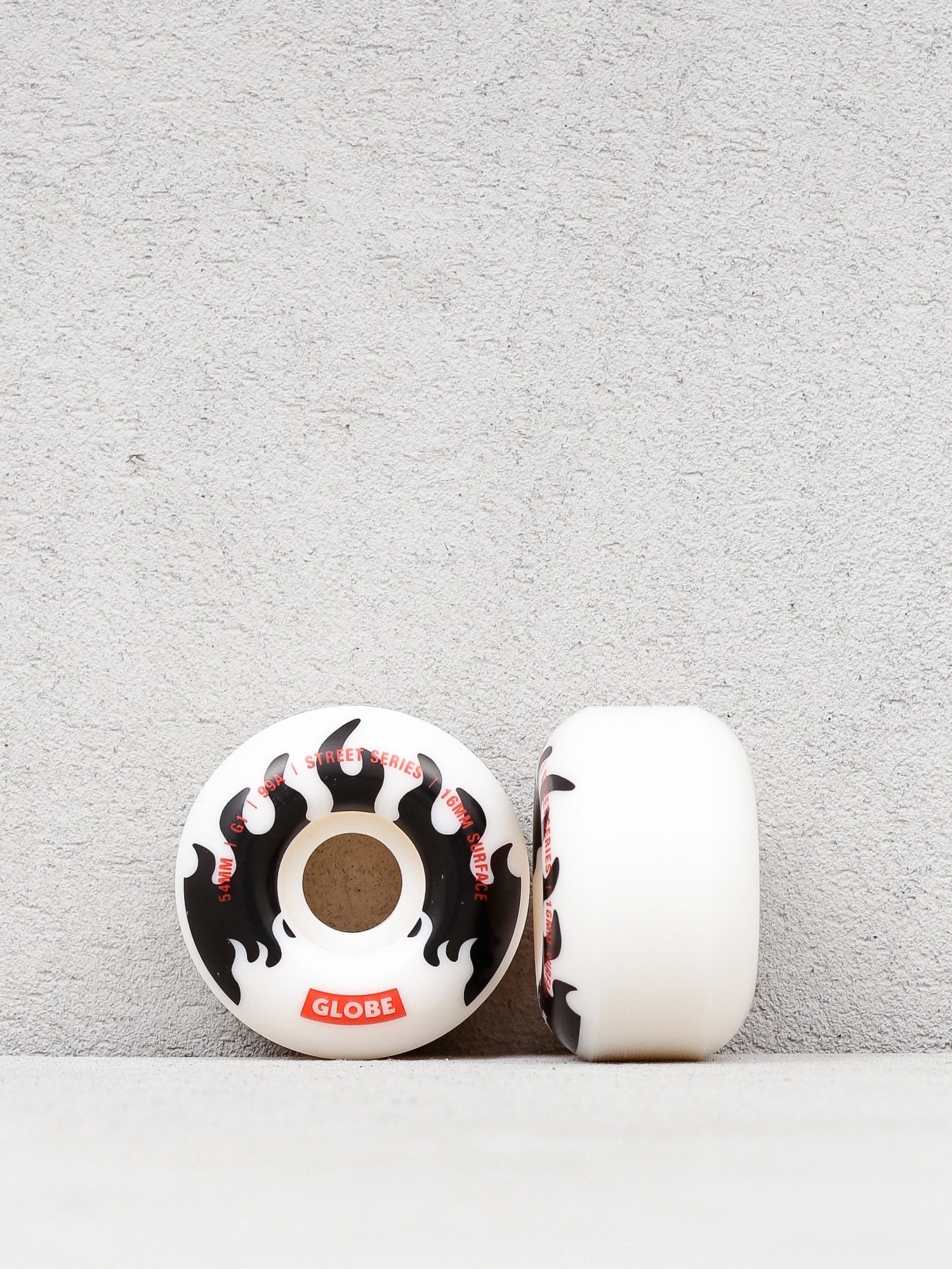 Globe G1 Rollen (white/black/flames)