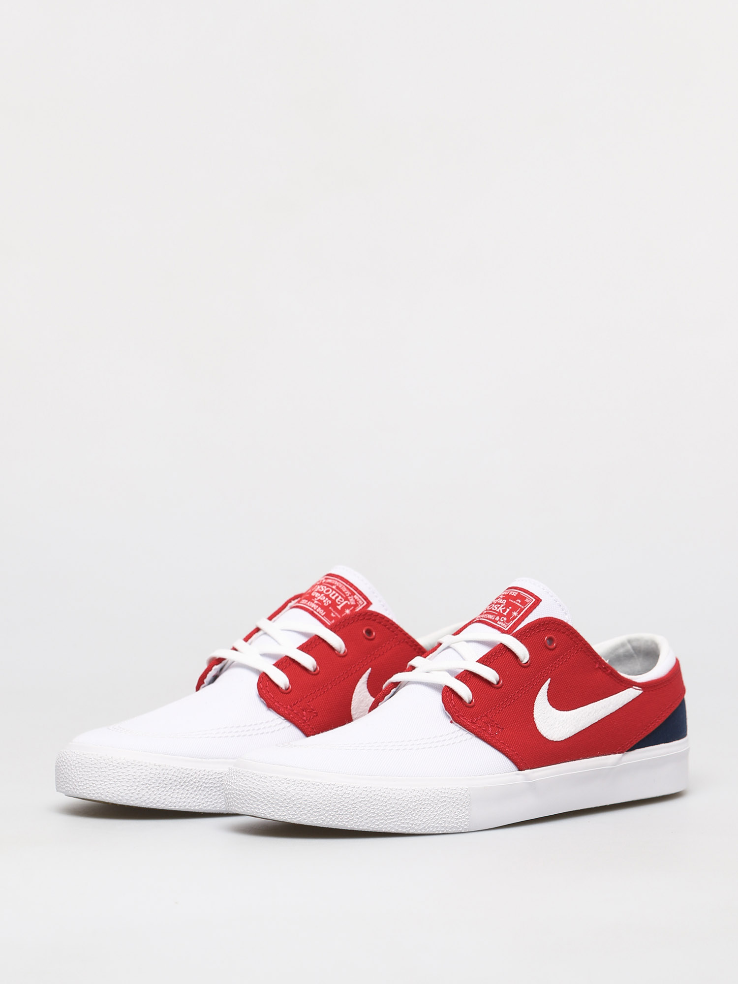 Nike SB Zoom Janoski Canvas Rm Shoes (white/white university red midnight navy)