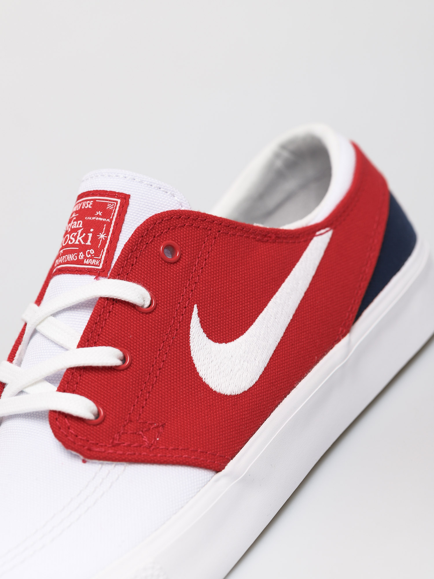 Nike SB Zoom Janoski Canvas Rm Shoes (white/white university red midnight navy)