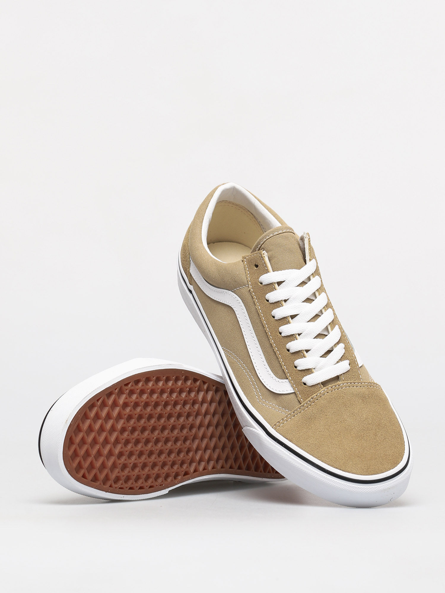 Vans Men\'s Old Skool Corn Stalk Beige True White Skate Shoes Size 8 NIB Old Skool Shoe in Gum Oatmeal Beige | Vans main image 4