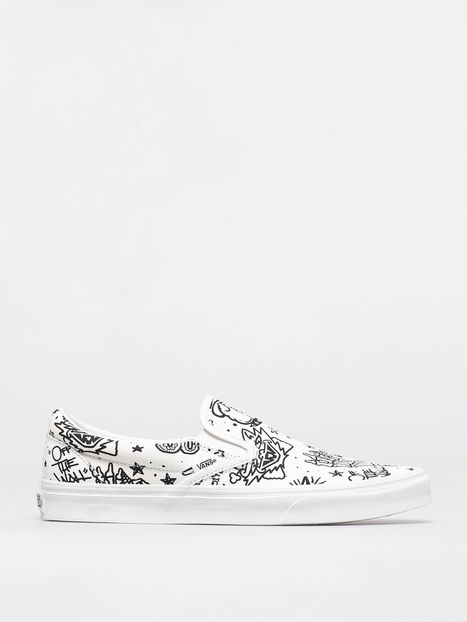 Vans Classic Slip On Shoes (u color tattoo/true white)