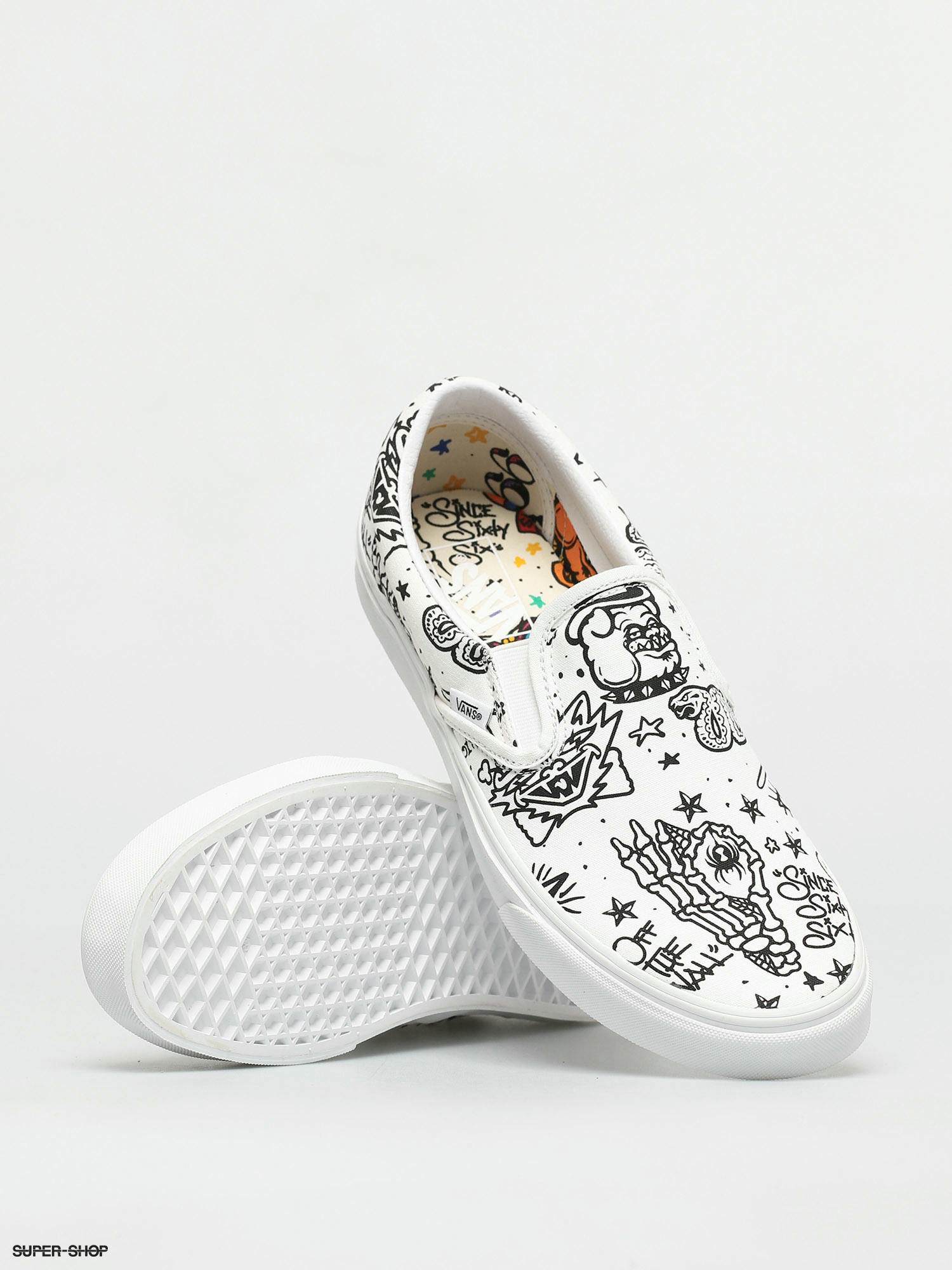 tattoo slip on vans