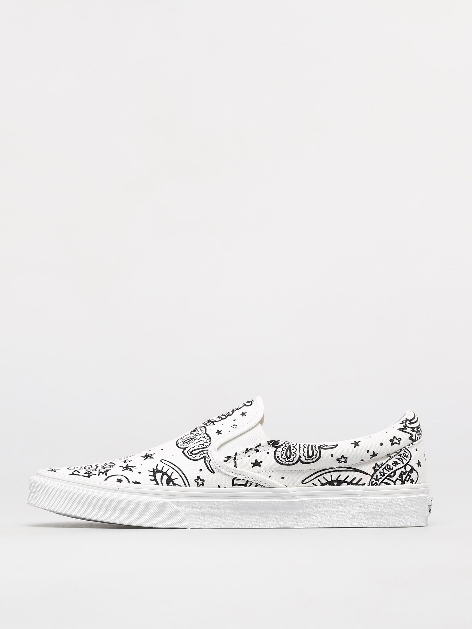 Vans Classic Slip On Shoes (u color tattoo/true white)