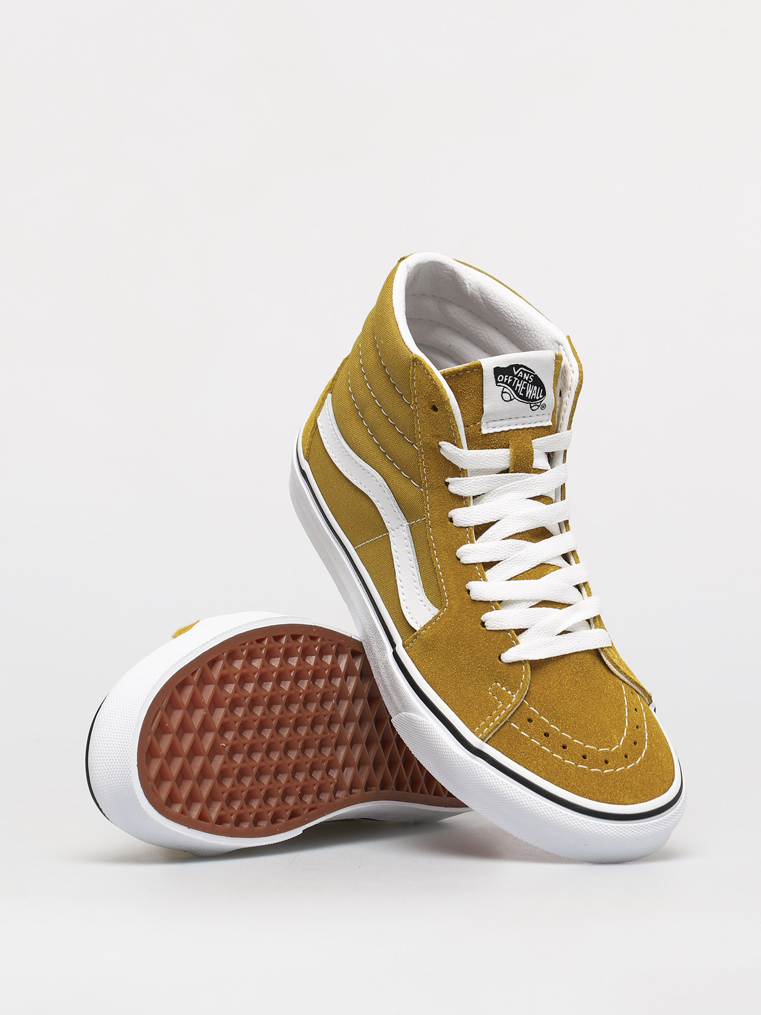 Vans Sk8 Hi Shoes (olive oil/true white)