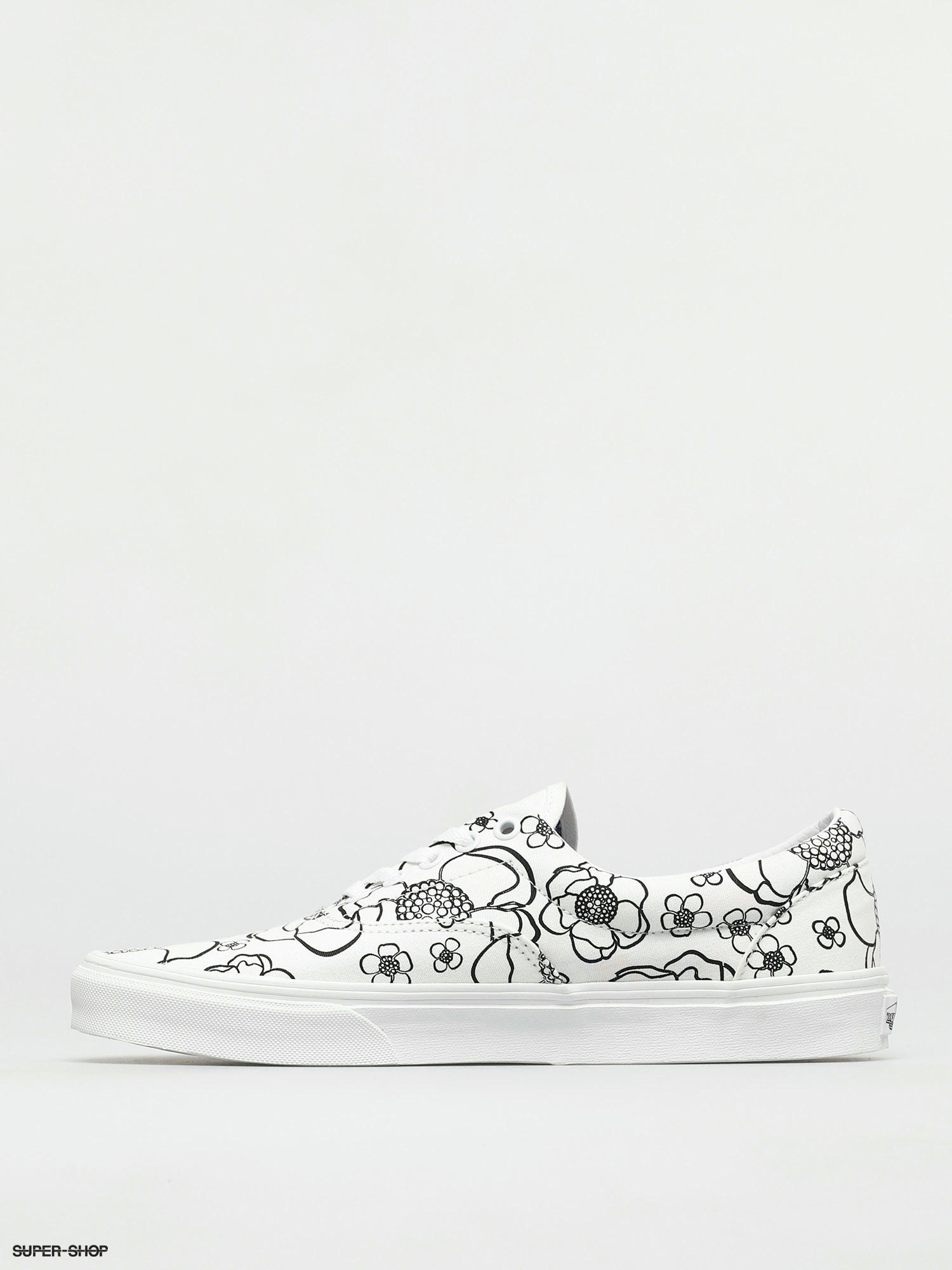 vans floral true white