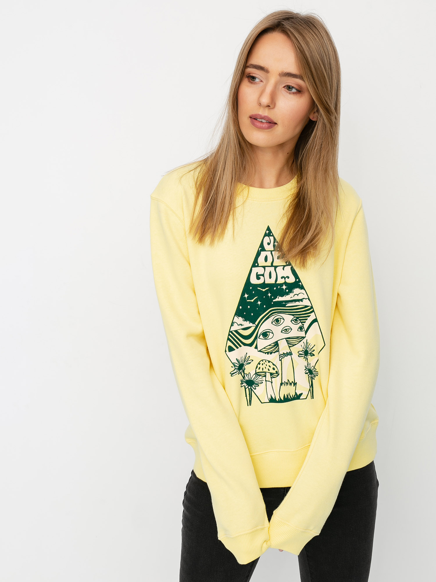 faded yellow hoodie