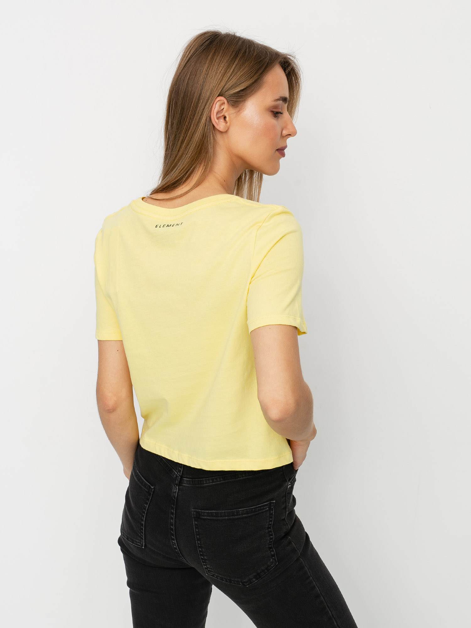 Element Branded Crop T-shirt Wmn (popcorn)