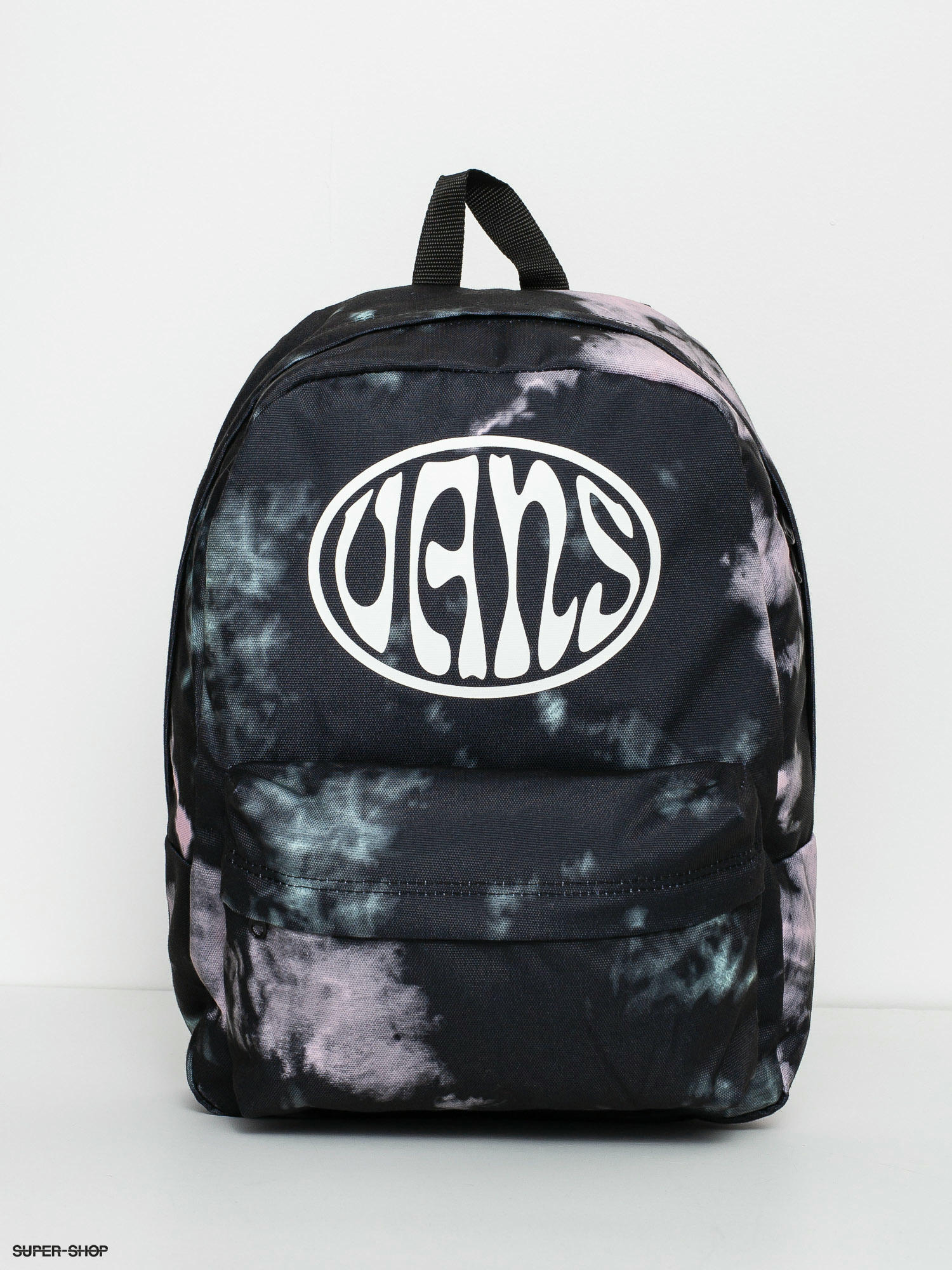 vans black tie dye backpack