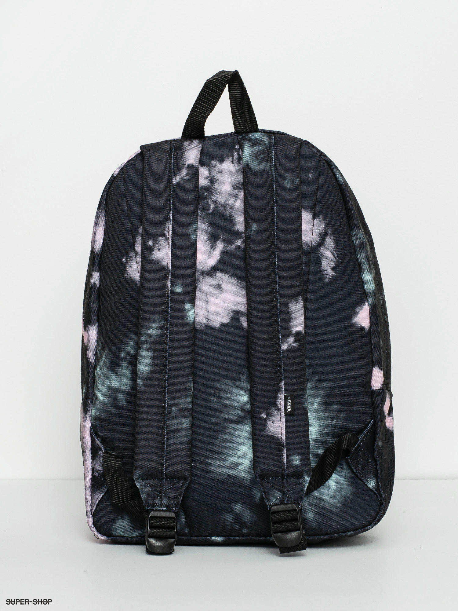 vans black tie dye backpack