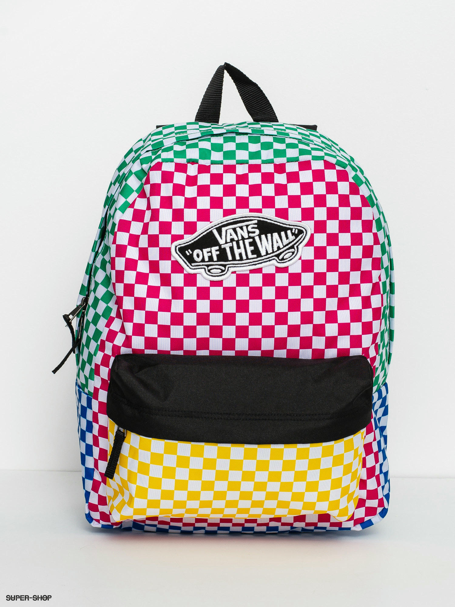 vans realm checkered 22l backpack