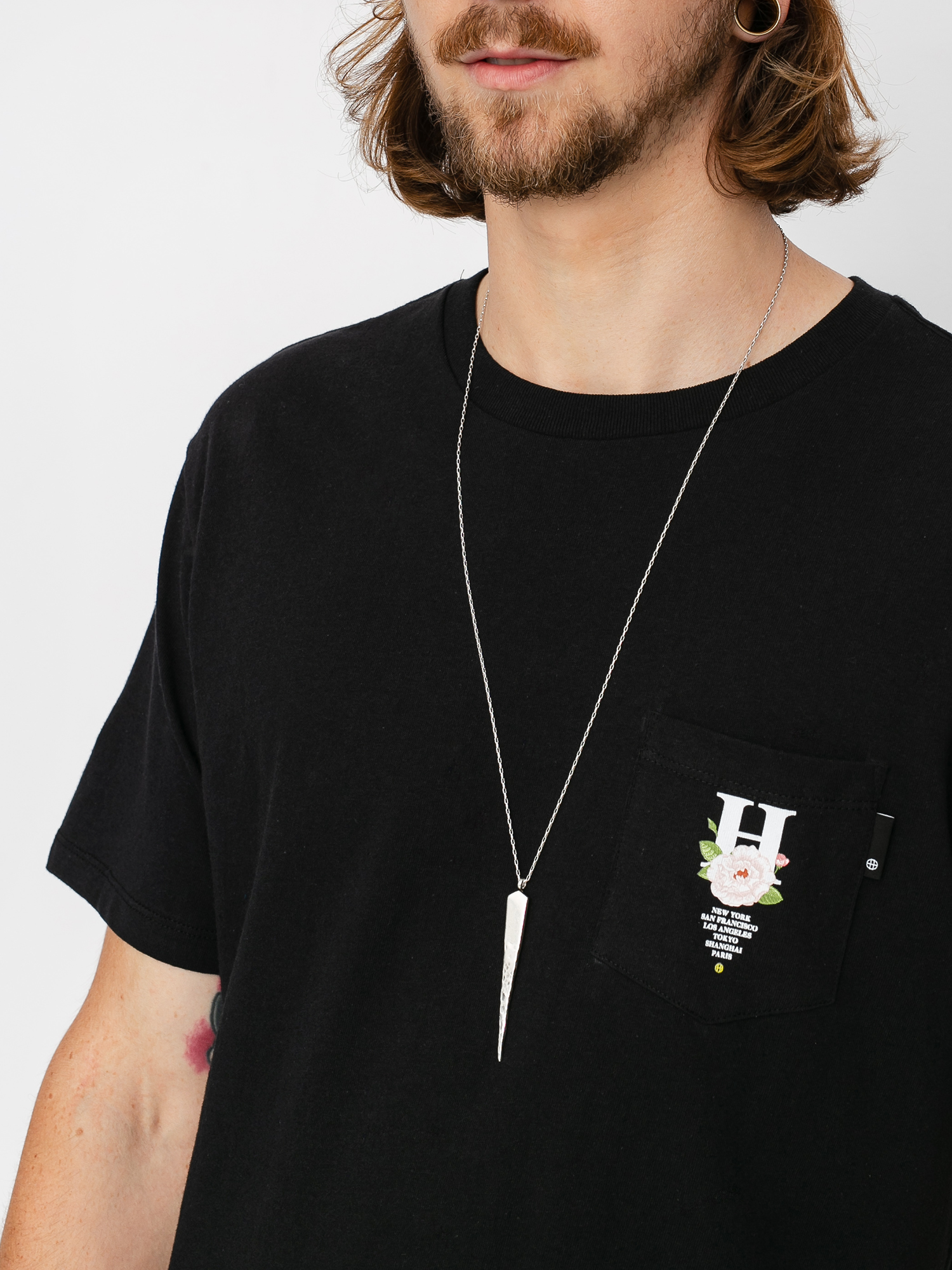 HUF Central Park Pocket T-shirt (black)