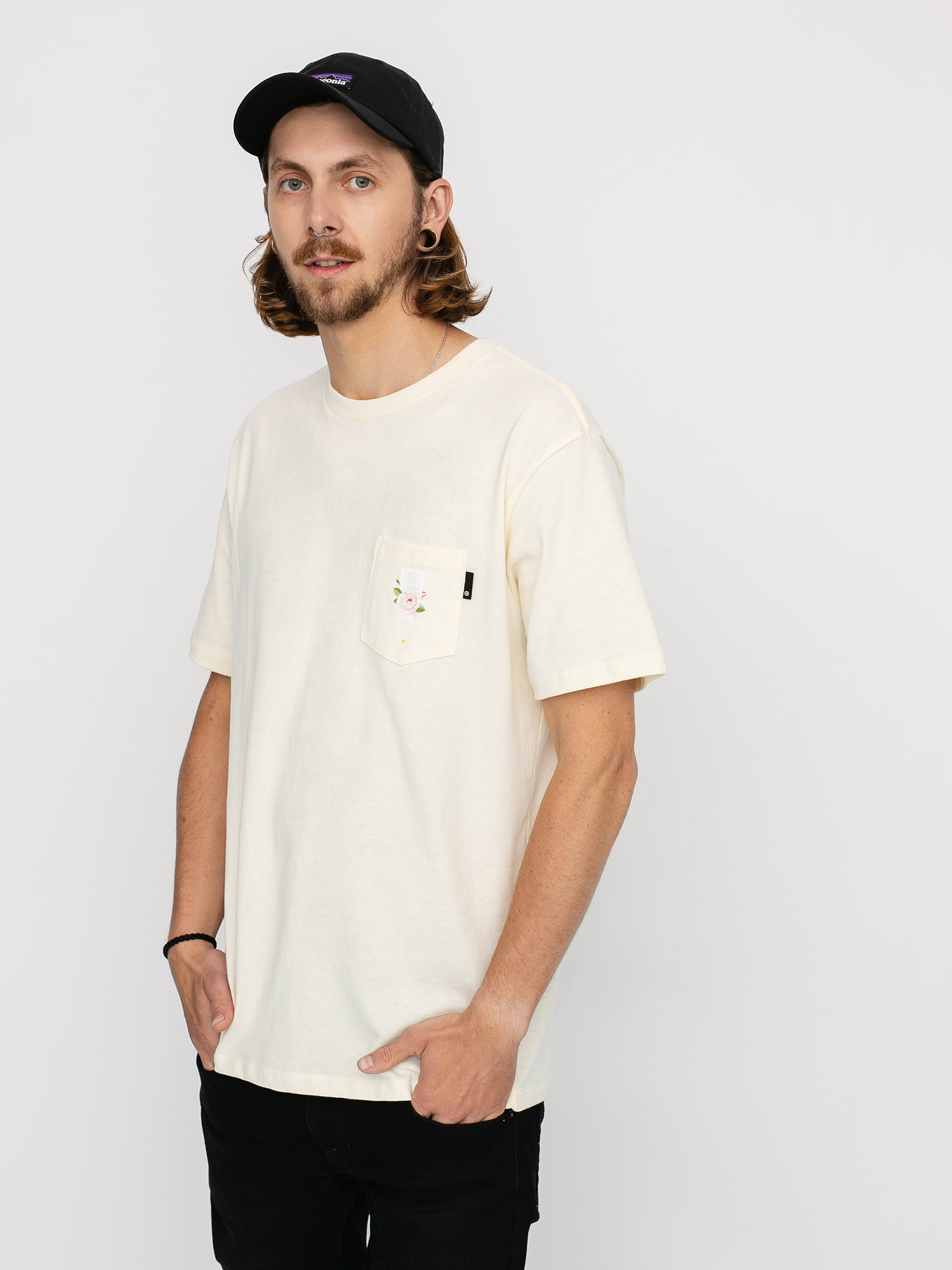 Huf central park pocket t shirt sale