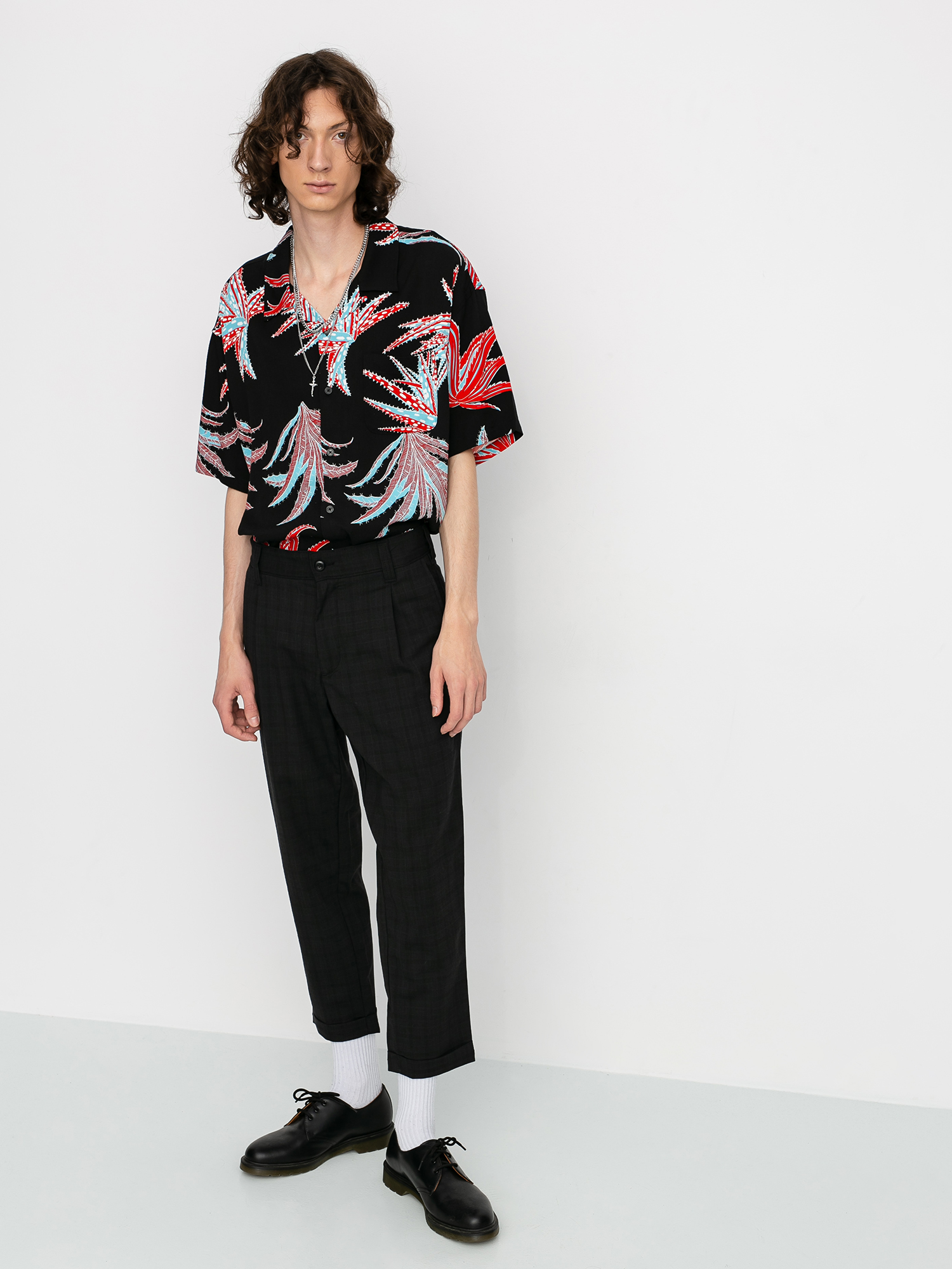 Stussy Cactus Rayon Shirt - black (black)