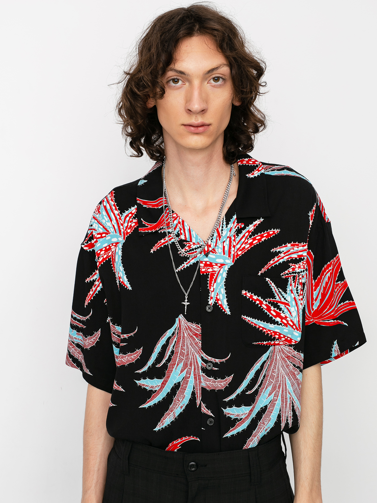 Stussy Cactus Rayon Shirt (black)