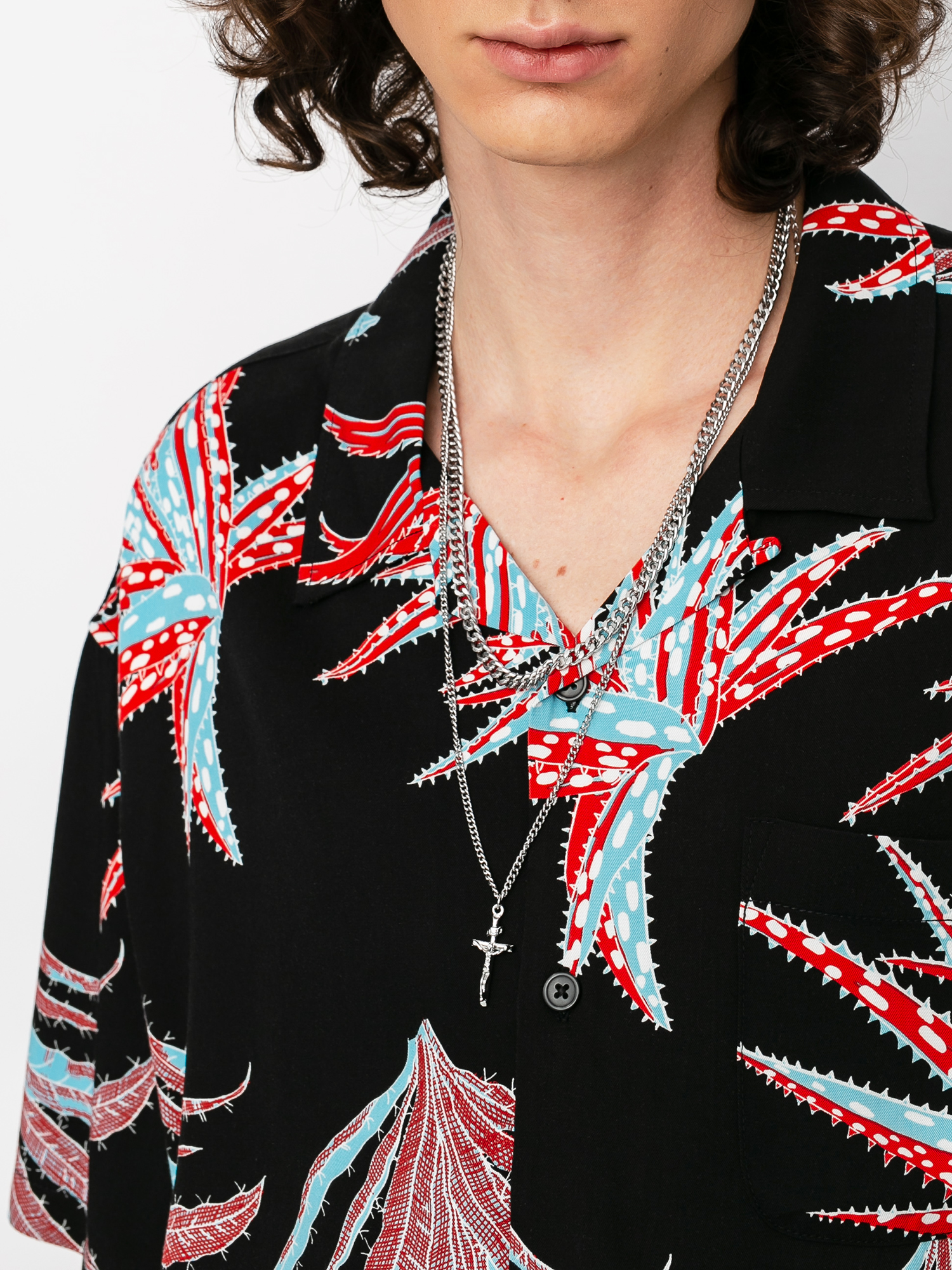 Stussy Cactus Rayon Shirt (black)