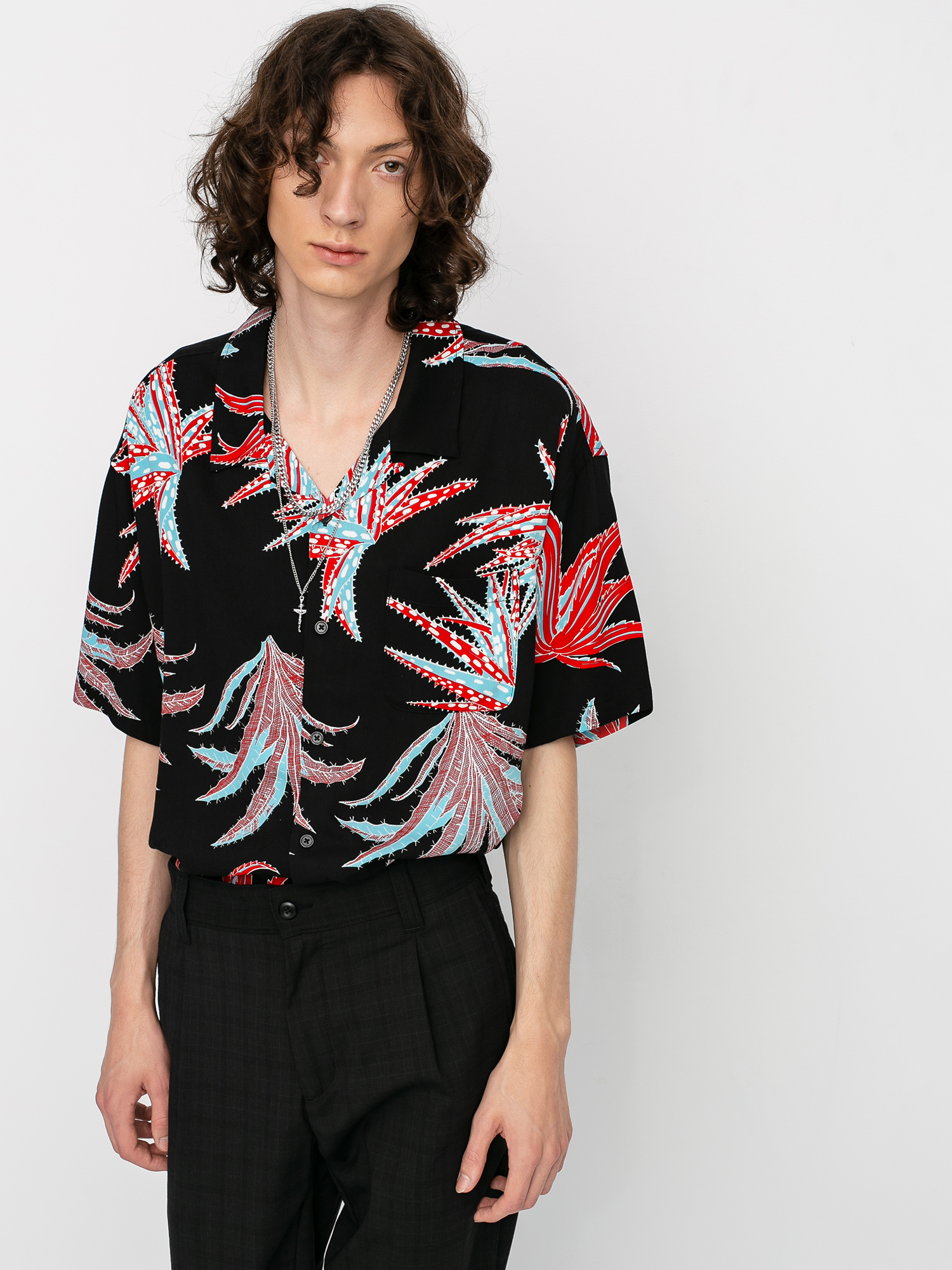 【Stussy×NOMA t.d.】Cactus Rayon Shirt STUSSY ステューシー シャツ 半袖 メンズ Cactus Rayon (stussy