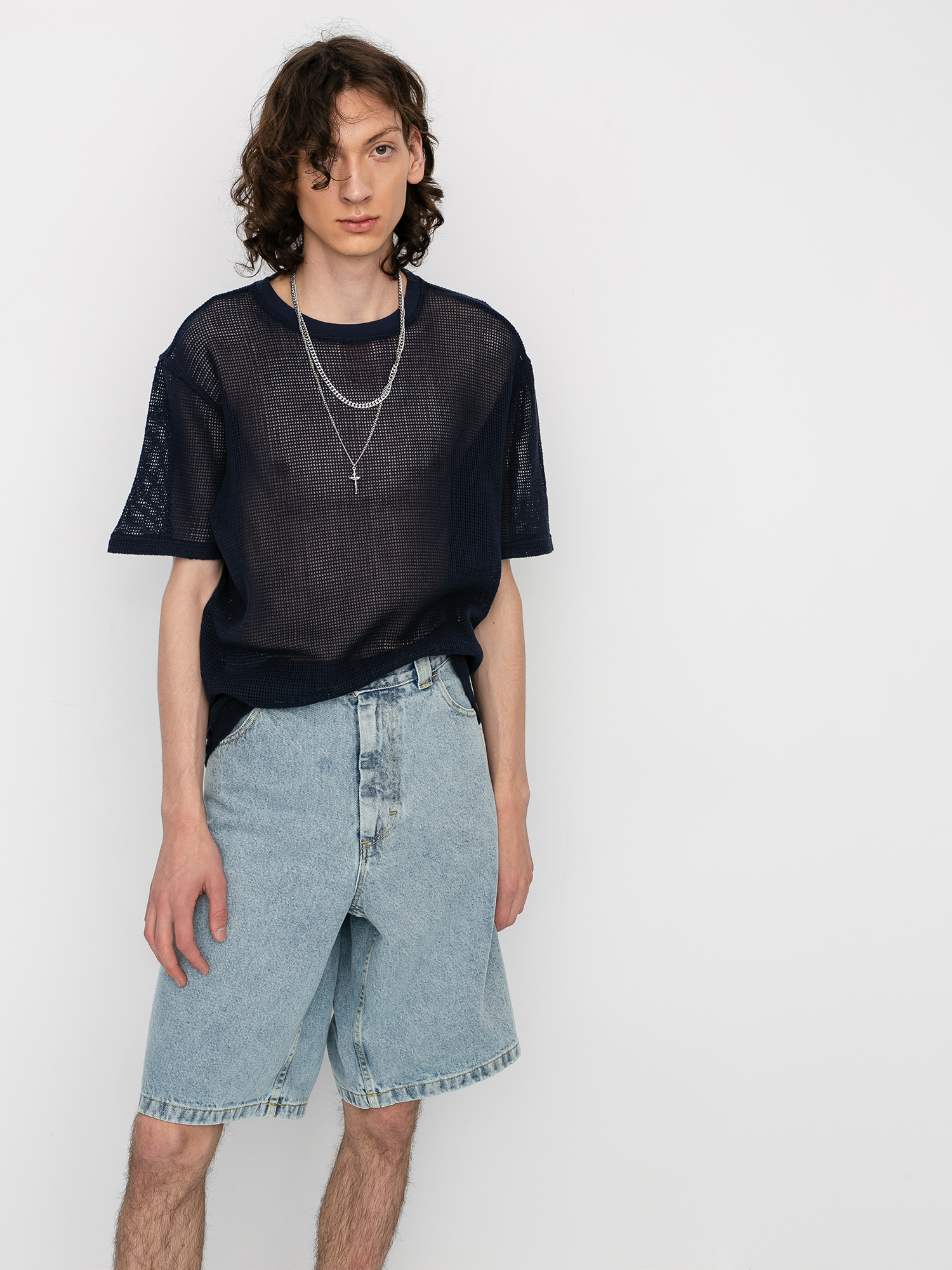 Stussy Duncan Mesh T-shirt (navy)