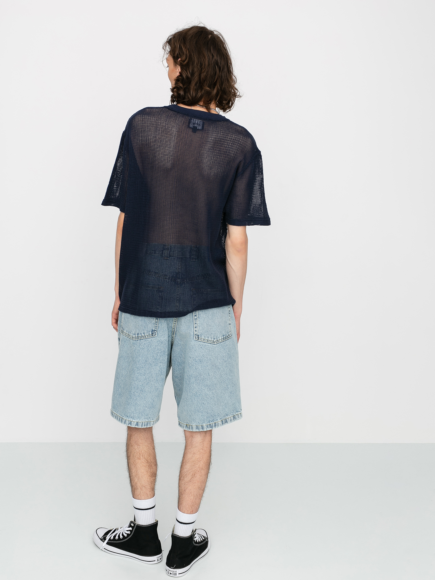 Stussy Duncan Mesh T-shirt - navy blue (navy)