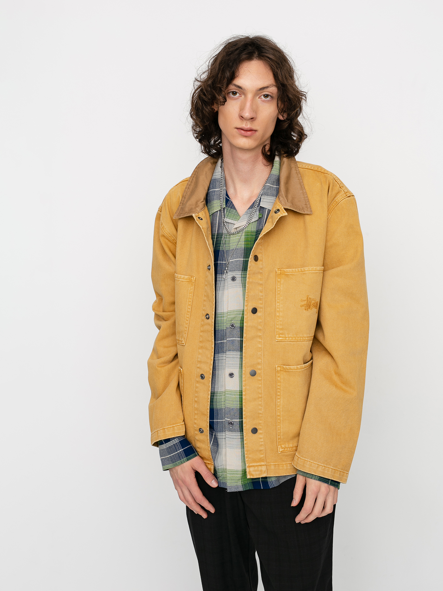Stussy Heavy Wash Chore Jacket - brown (gold)