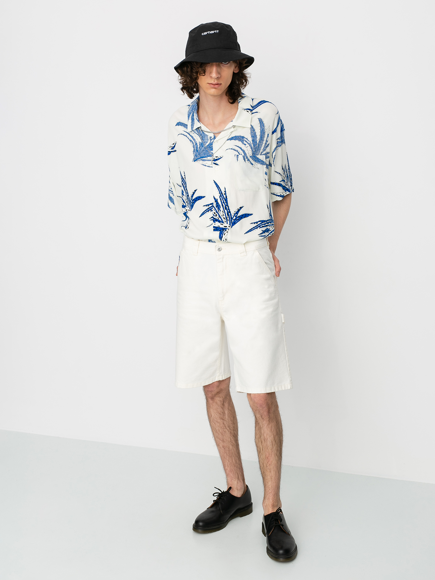 Stussy Cactus Rayon Shirt (white)