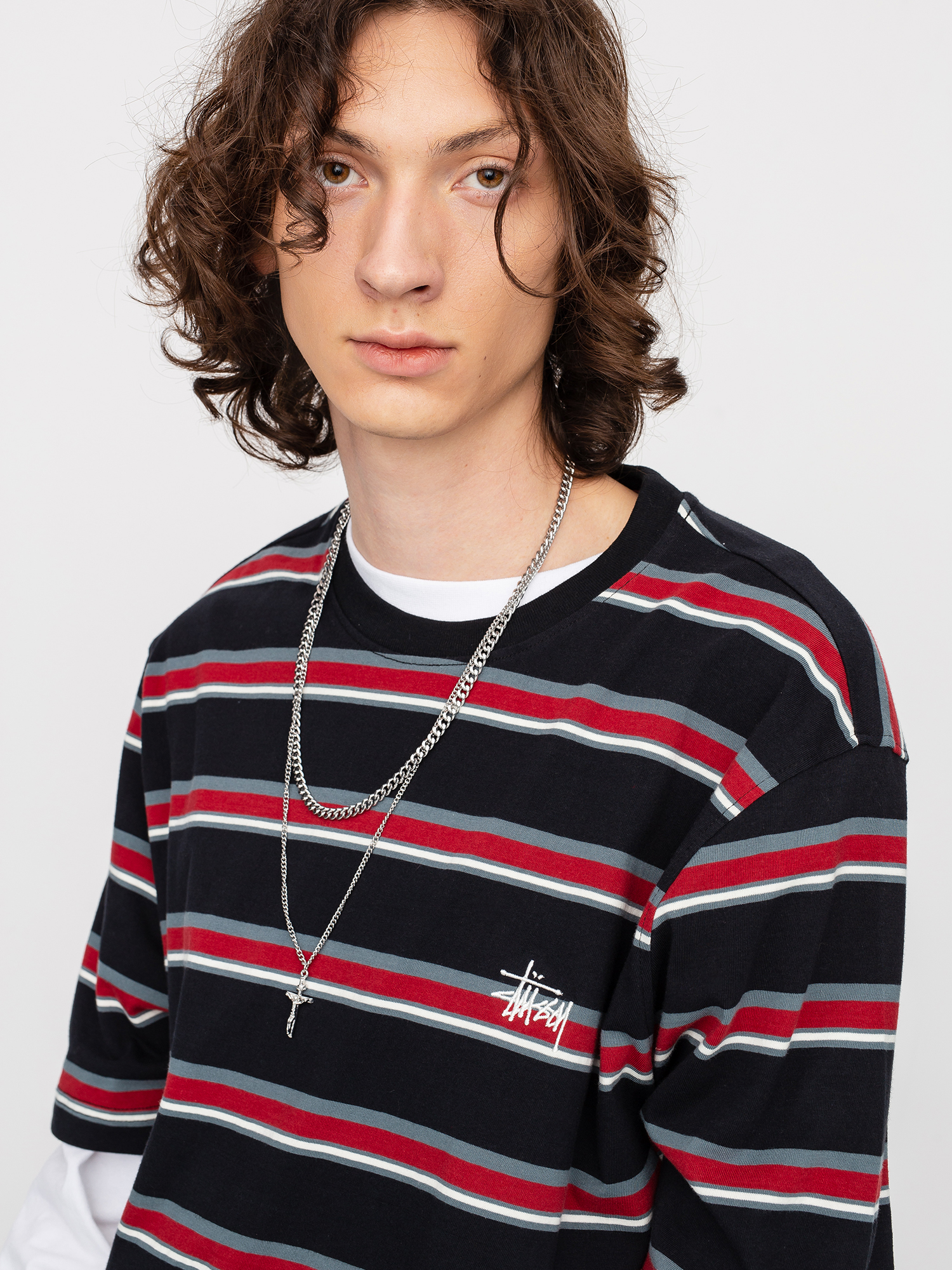 Stussy Harbour Stripe T-Shirt (black)