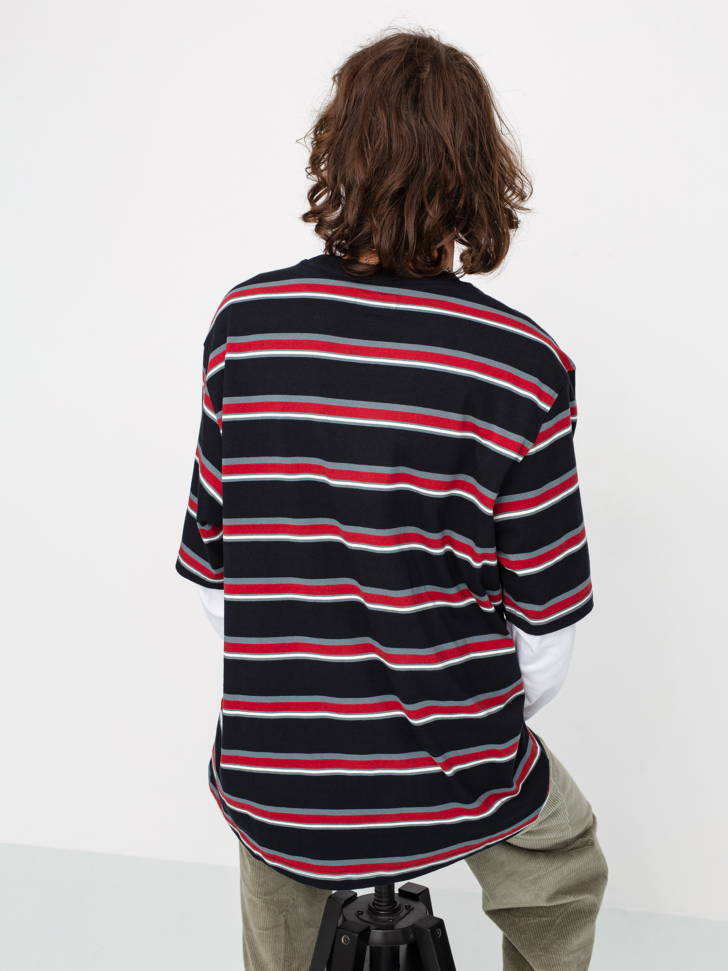 Stussy Harbour Stripe T-Shirt (black)