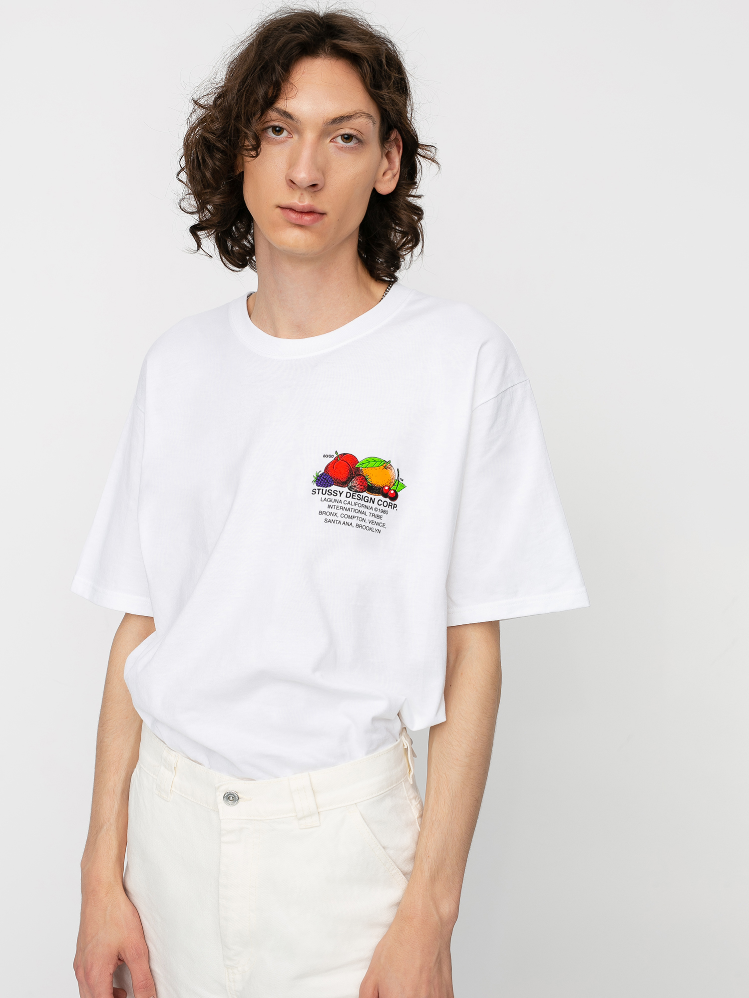 Stussy Fresh Fruit T-Shirt (white)