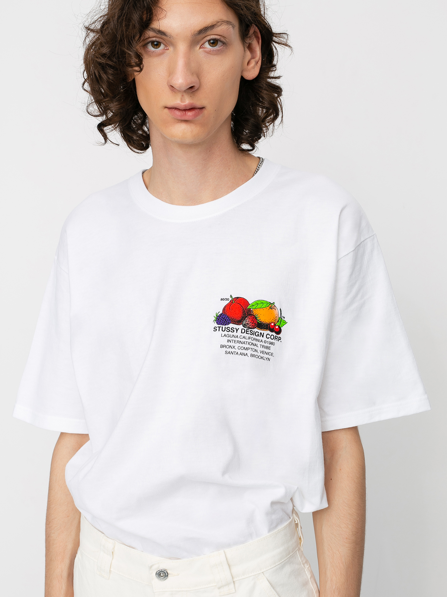 Stussy Fresh Fruit T-Shirt (white)