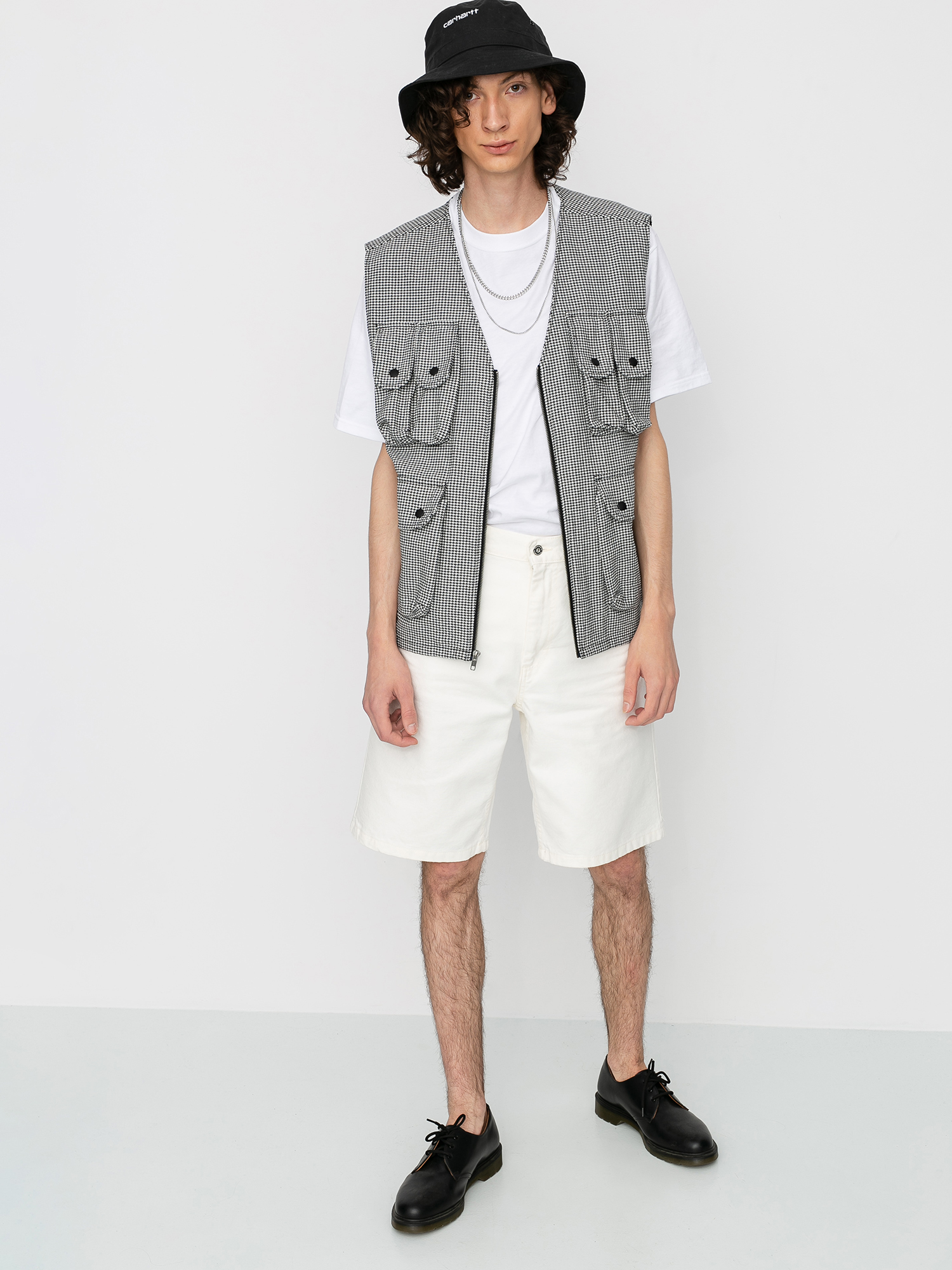 Stussy Kamizelka Houndstooth Work Vest Jacket (houndstooth)