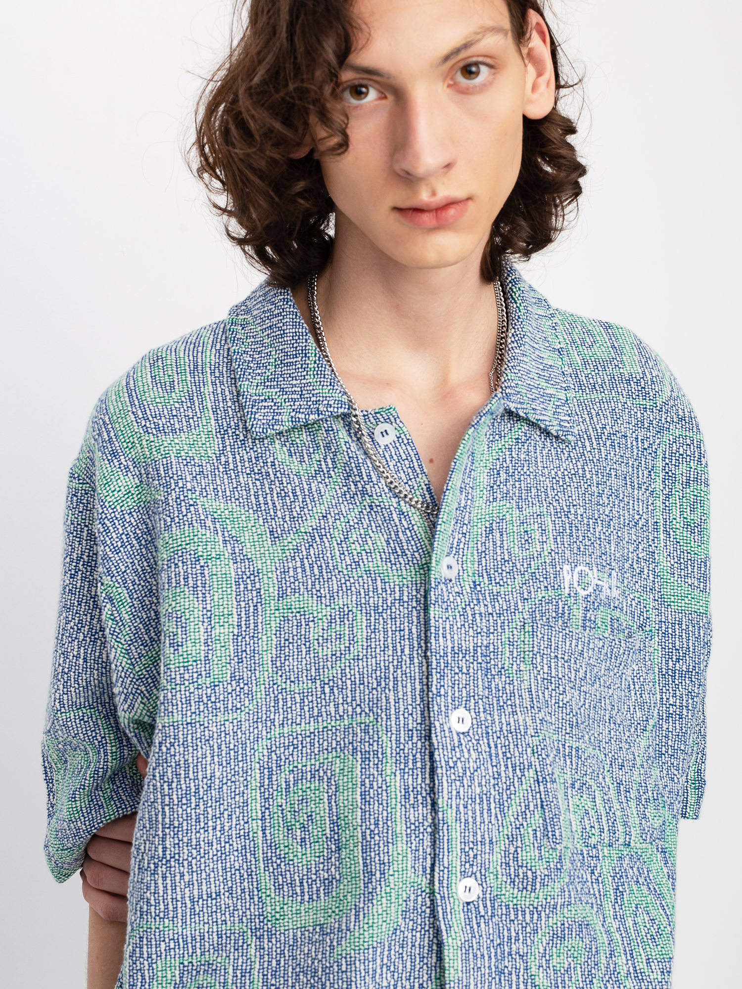 Polar Skate Patterned Shirt (blue)