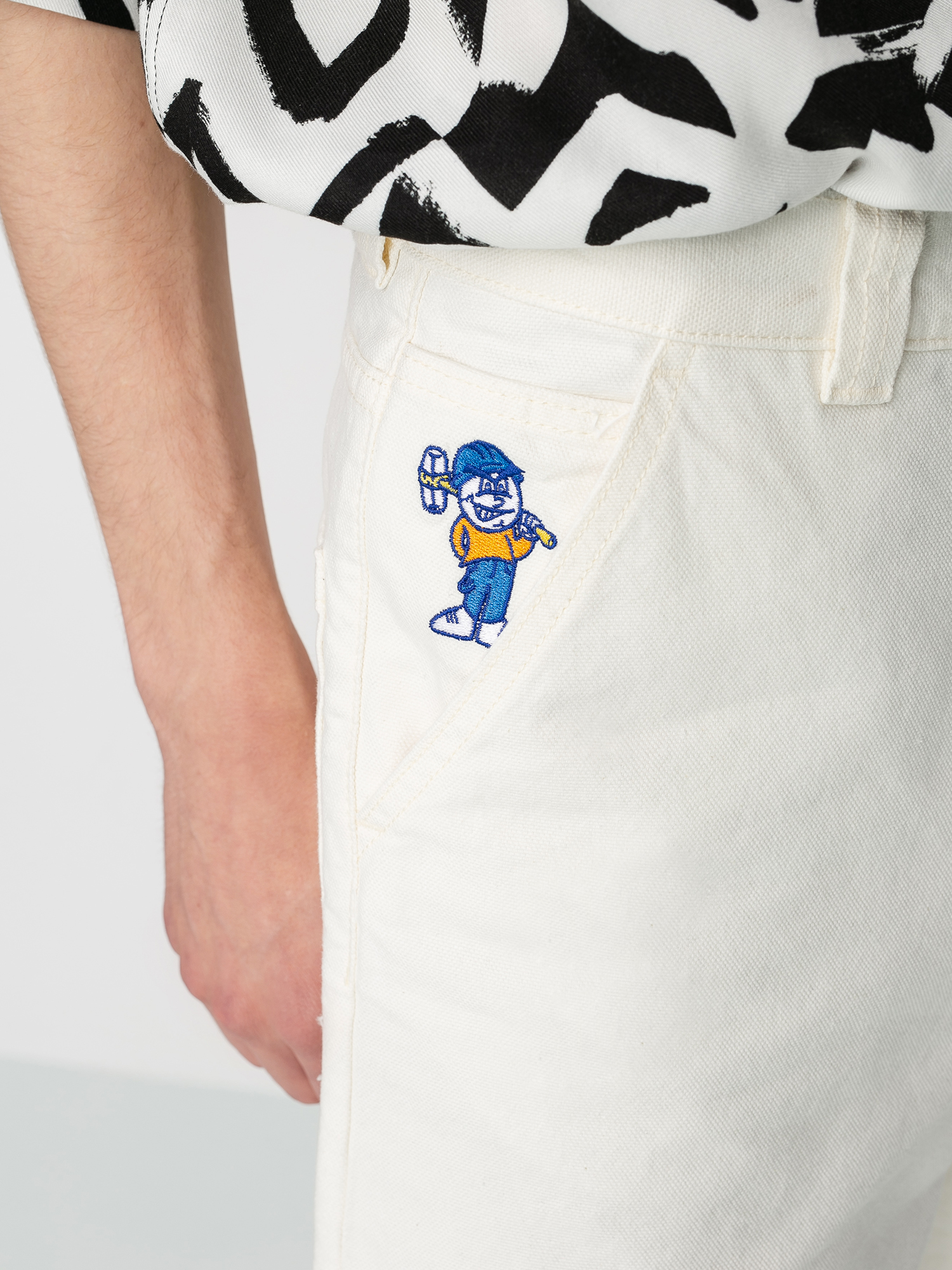 Polar Skate 93 Canvas Shorts (ivory)
