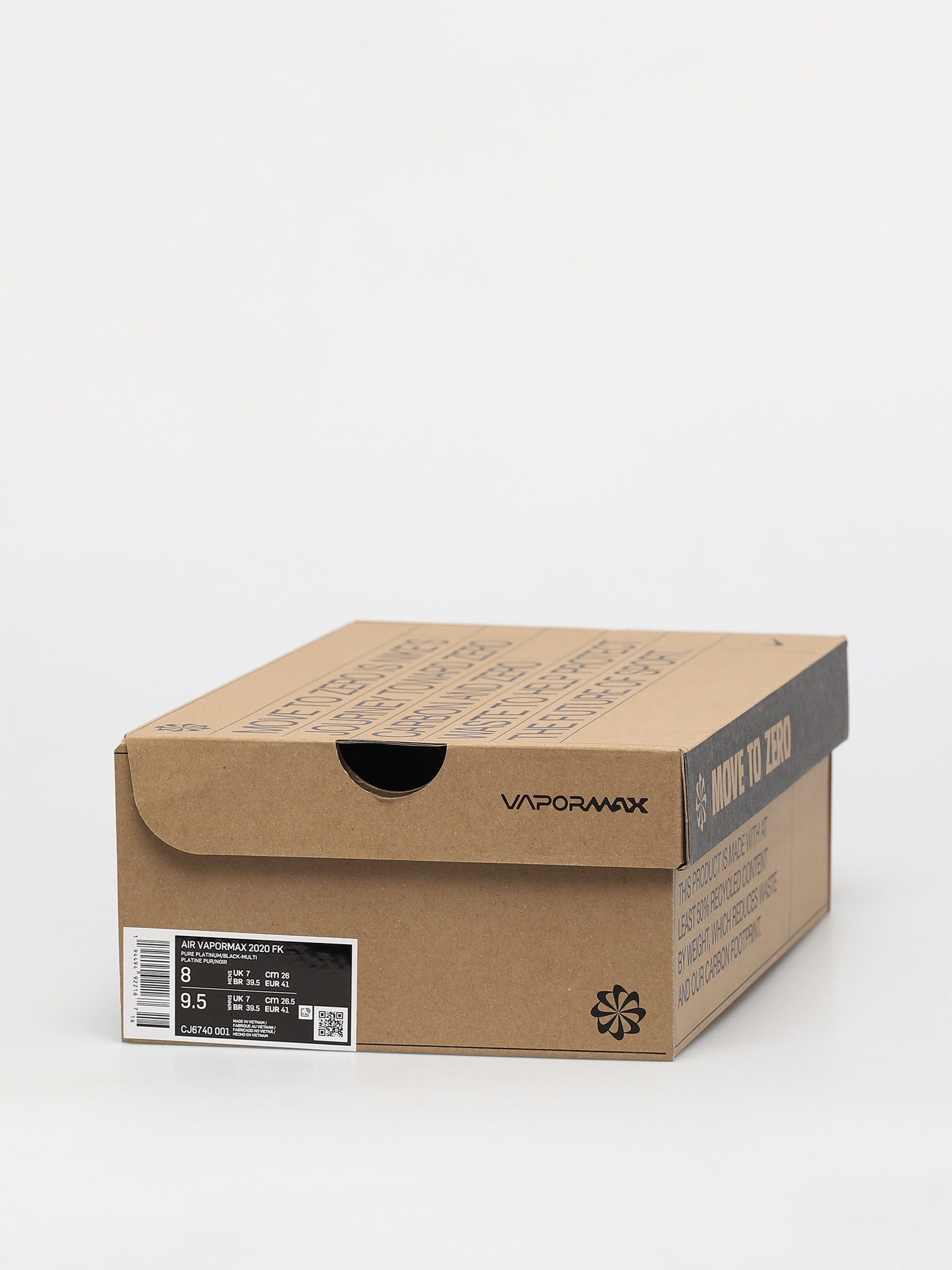 Nike Air Vapormax 2020 Fk Shoes (pure platinum/black multi color)