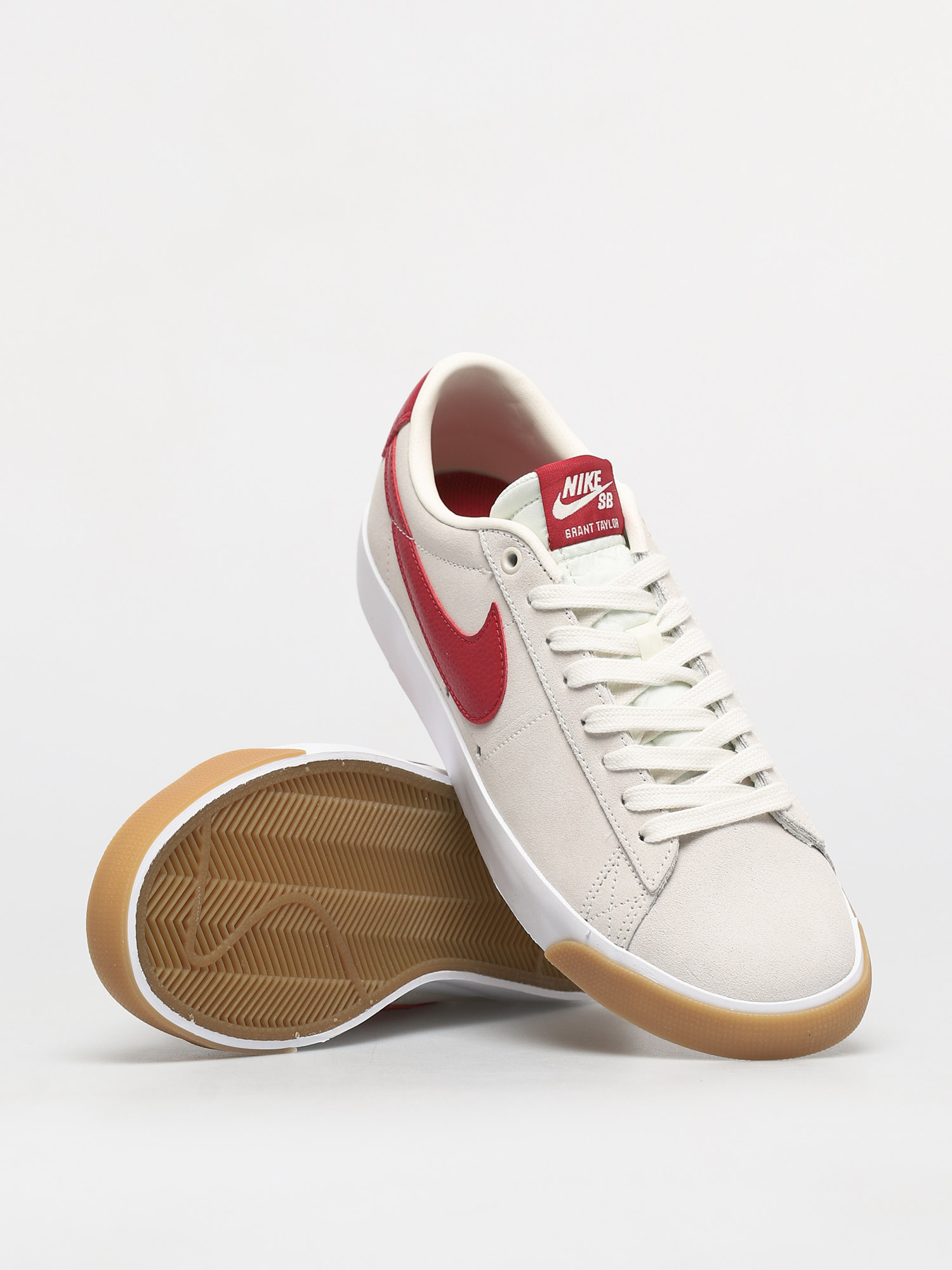 nike sb blazer low gt sail cardinal red