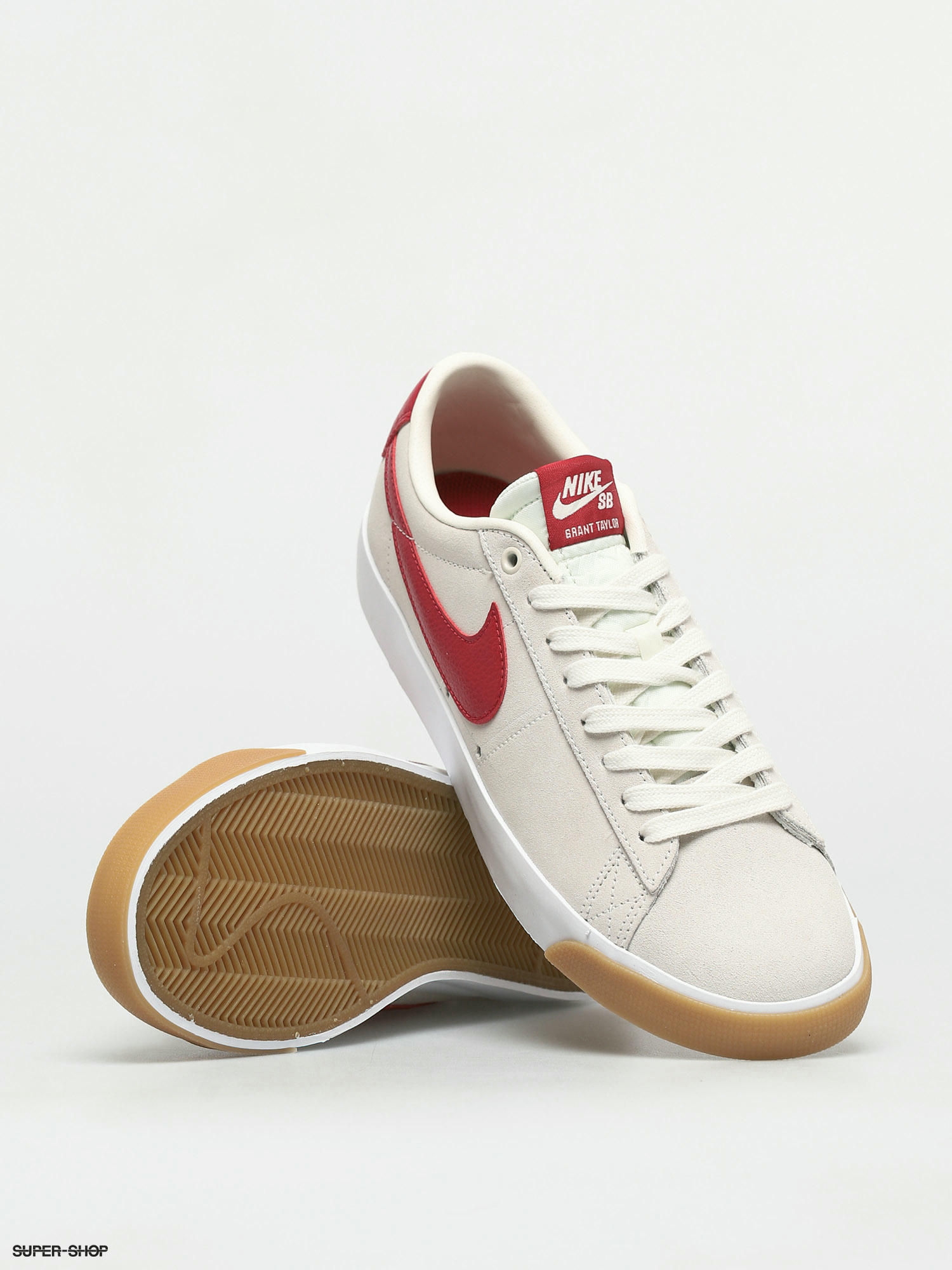 Onderdompeling vredig chrysant Nike SB Blazer Low Gt Shoes (sail/cardinal red white gum light brown)