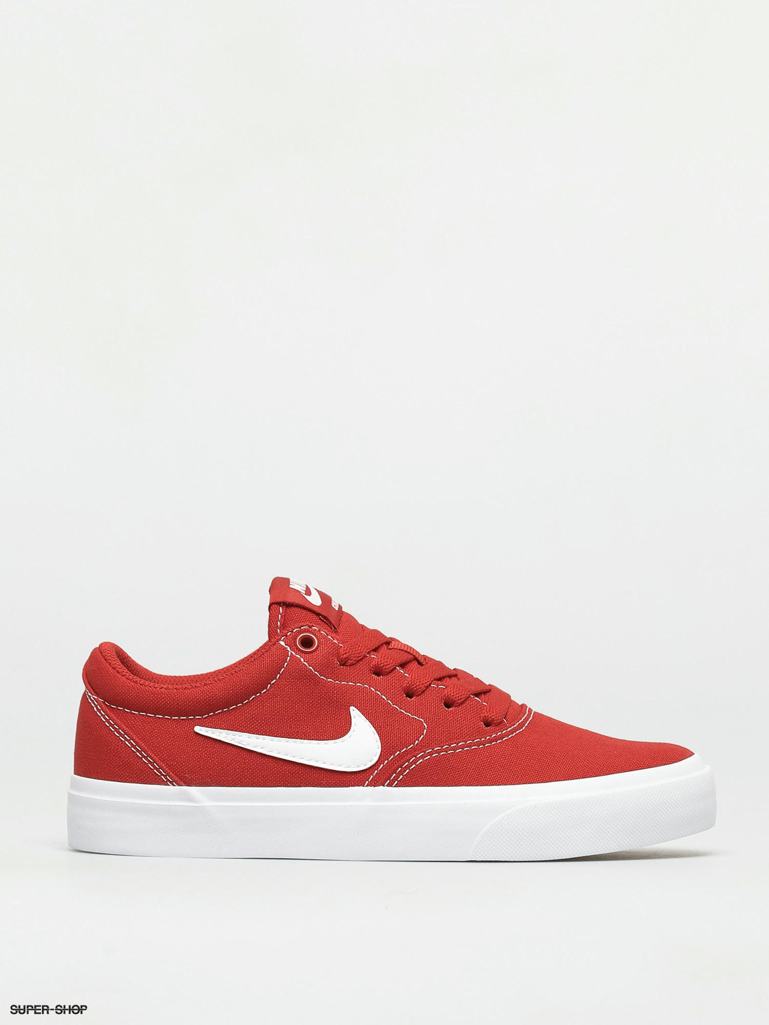 nike sb charge canvas white and red
