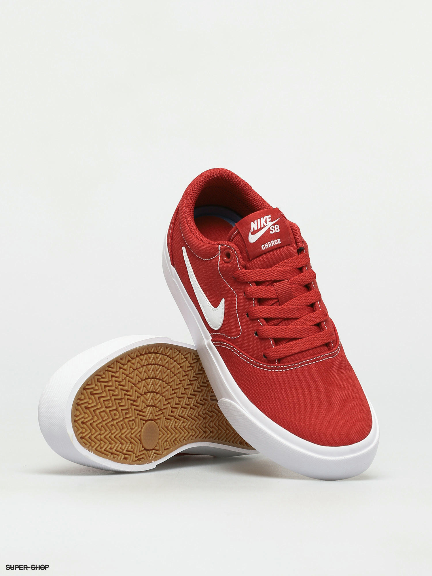 Nike red cheap canvas shoes