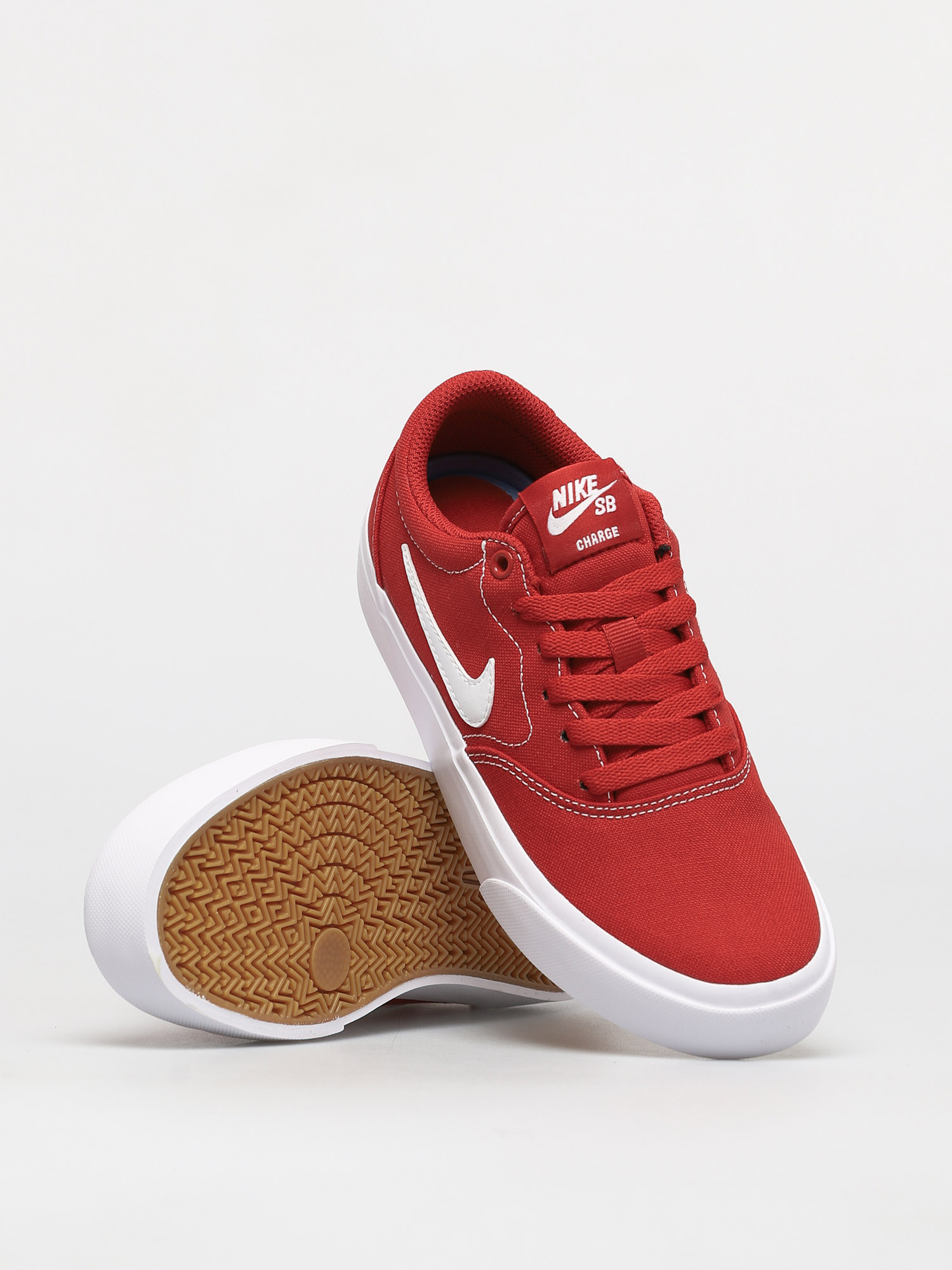 Nike SB Charge Canvas Shoes (mystic red/white)
