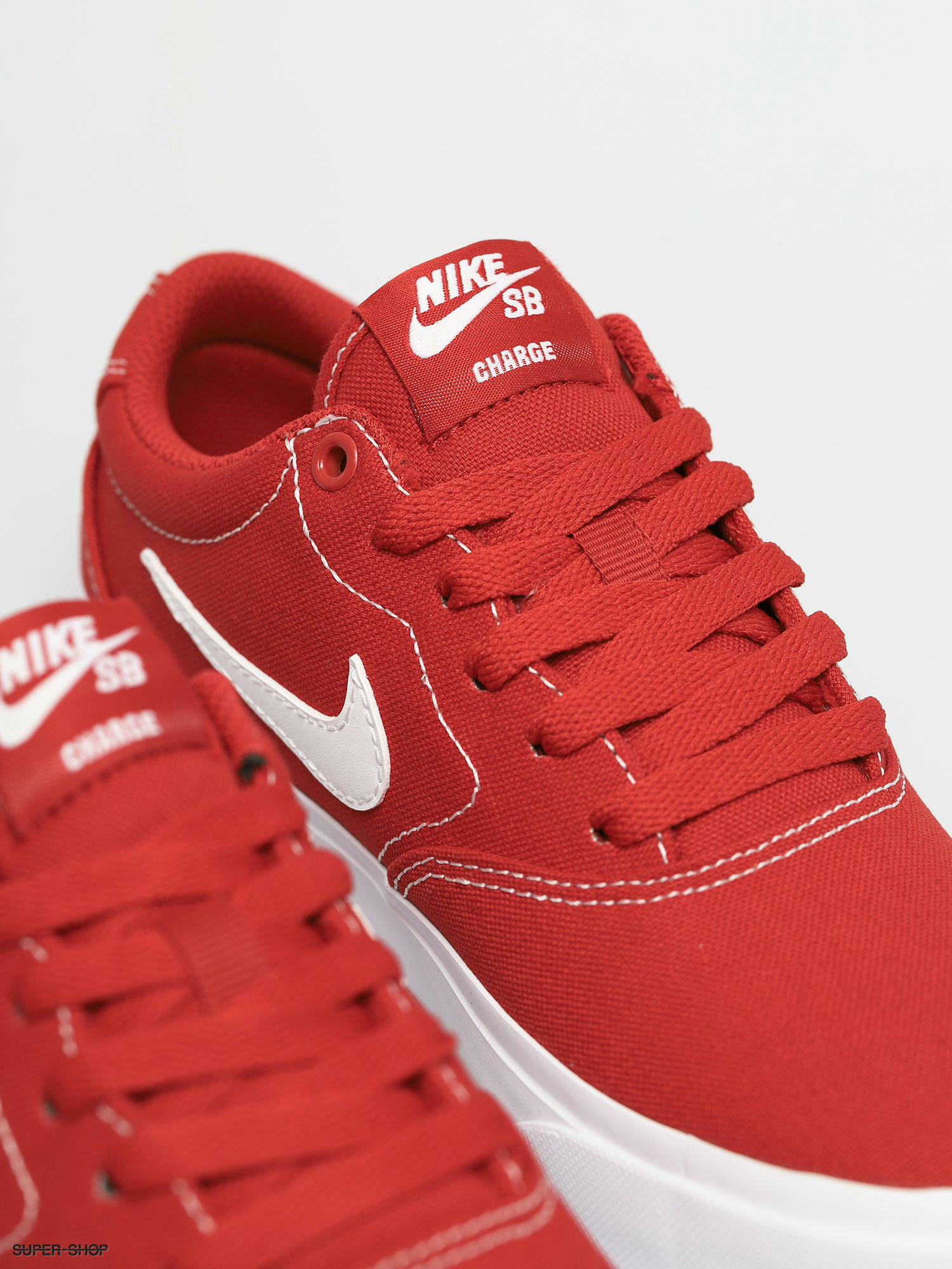 red nike canvas shoes