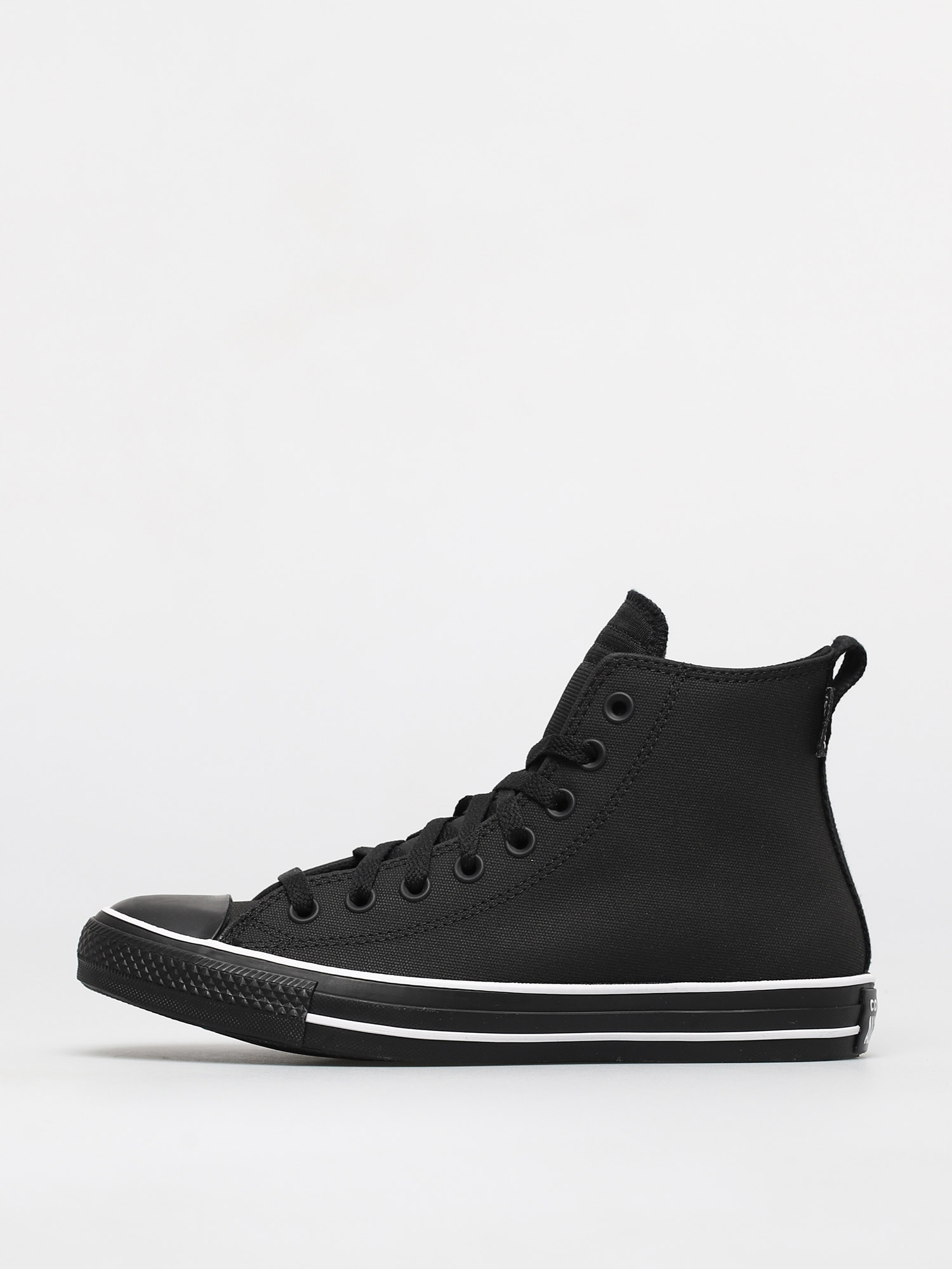 Converse Chuck Taylor All Star Padded Tongue Leather Chucks (black/black/white)