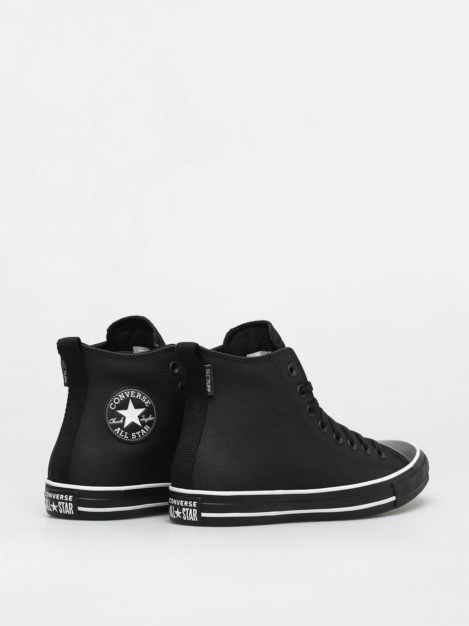 Converse Chuck Taylor All Star Padded Tongue Leather Chucks (black/black/white)
