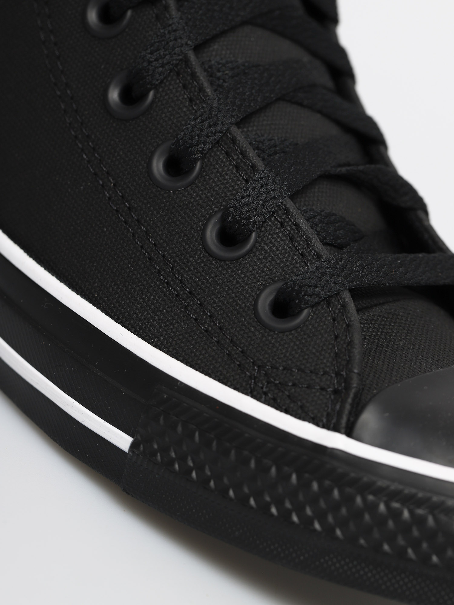Converse Chuck Taylor All Star Padded Tongue Leather Chucks (black/black/white)