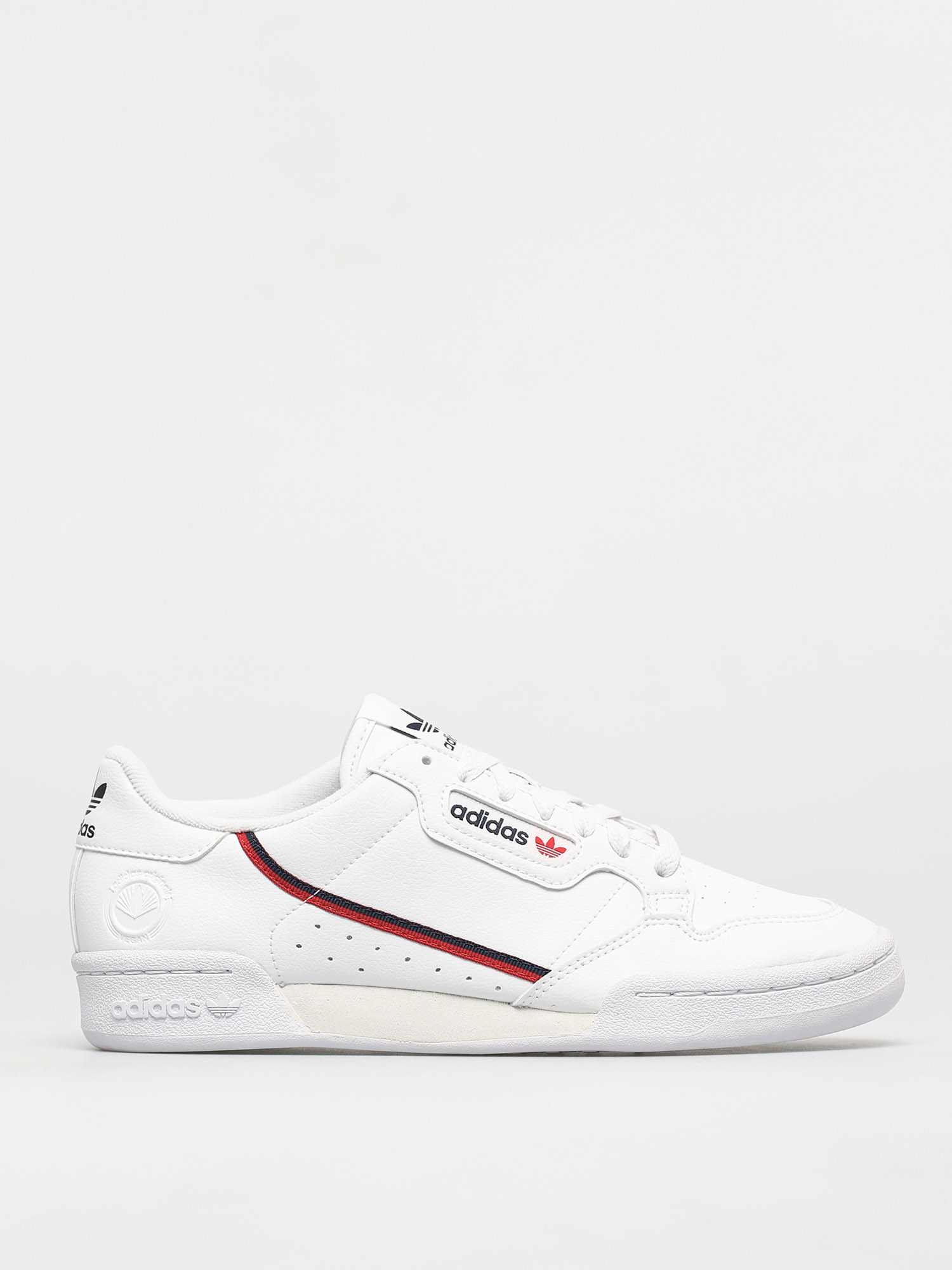 adidas Originals Continental 80 Vegan Shoes (ftwwht/conavy/scarle)