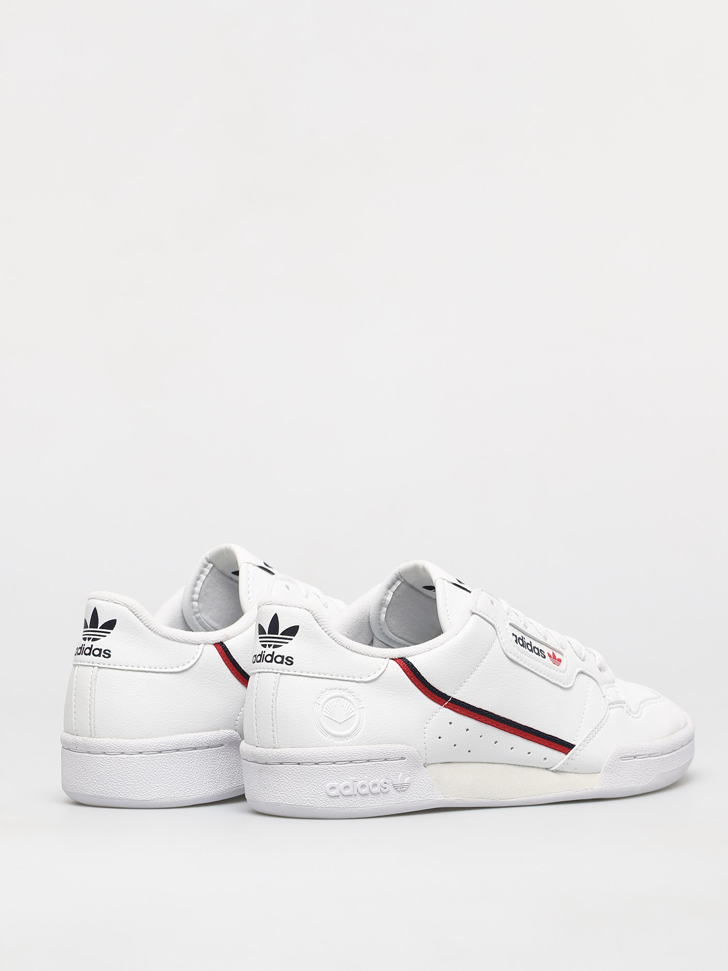 adidas Originals Continental 80 Vegan Shoes (ftwwht/conavy/scarle)