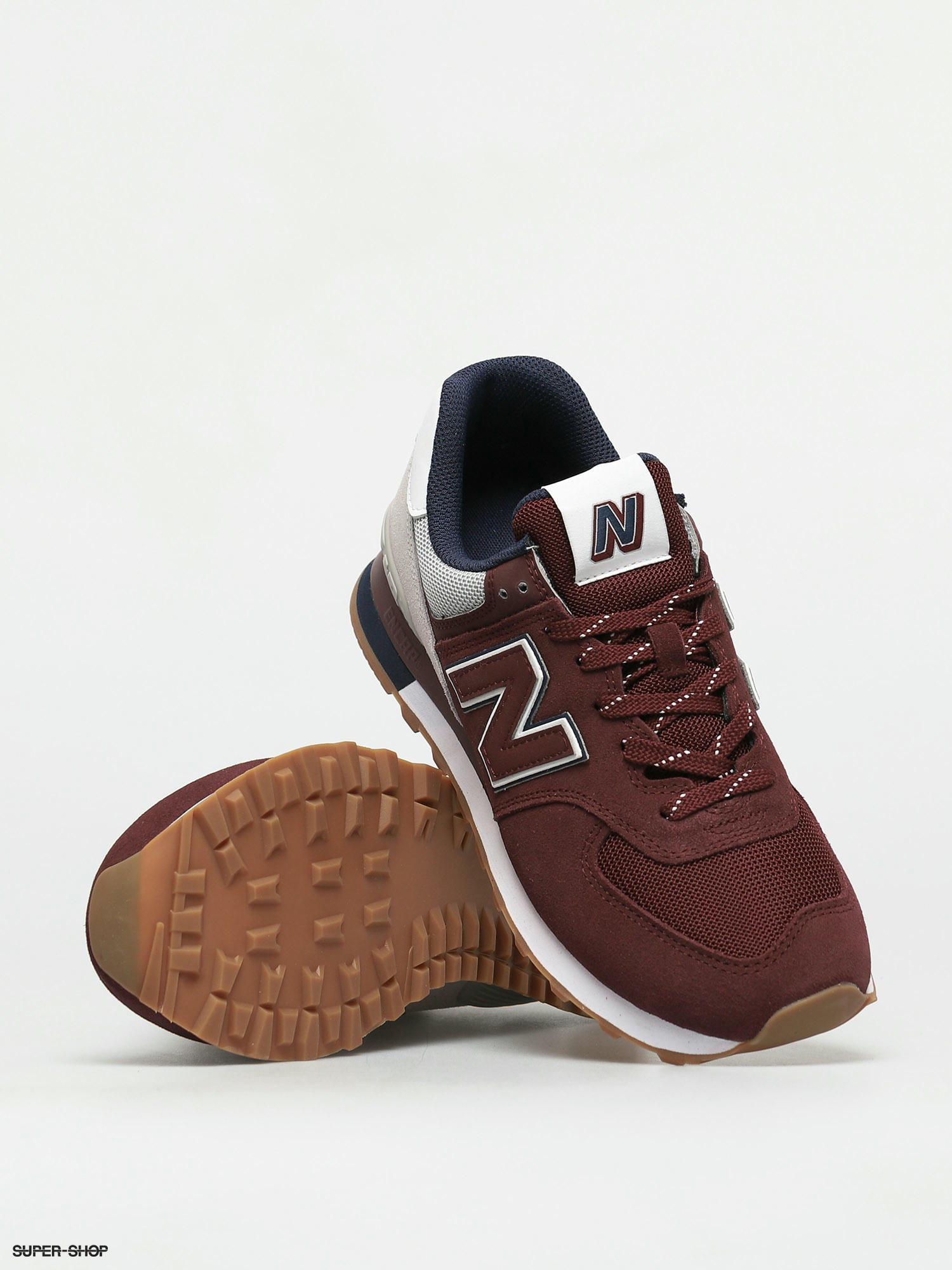 new balance 574 synthetic red