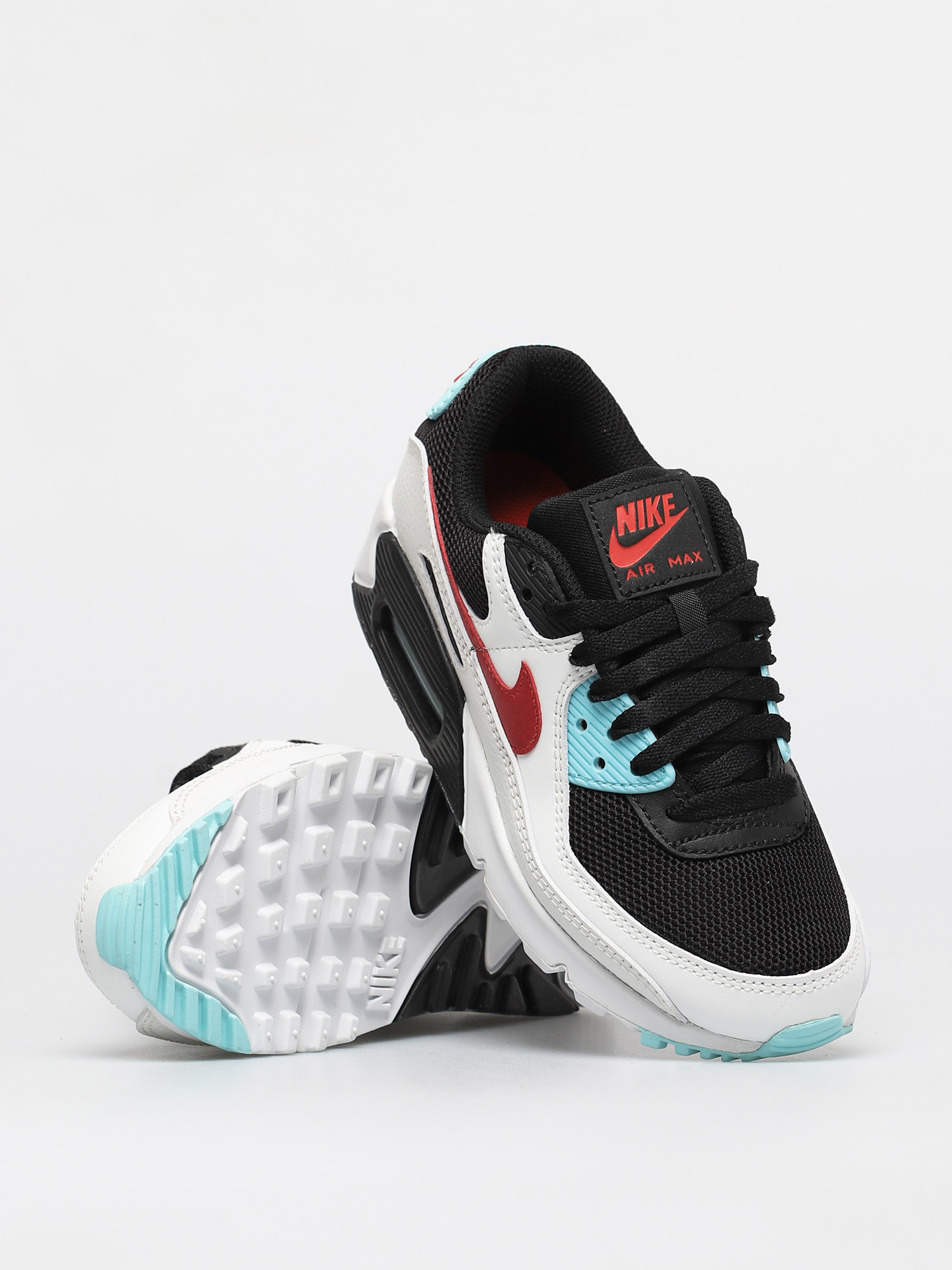 Nike Air Max 90 Schuhe Wmn (summit white/chile red bleached aqua)