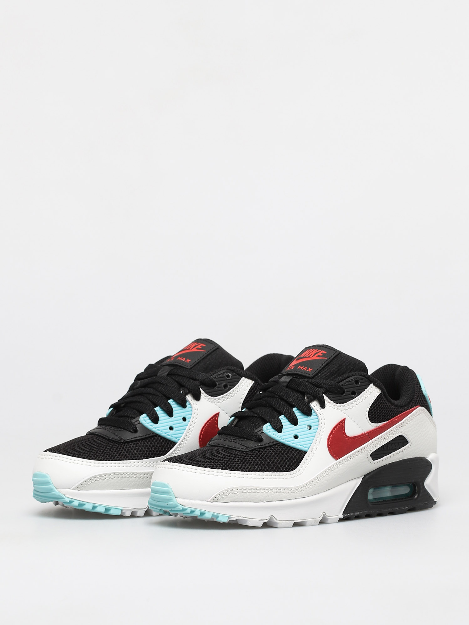 Nike Air Max 90 Shoes Wmn (summit white/chile red bleached aqua)