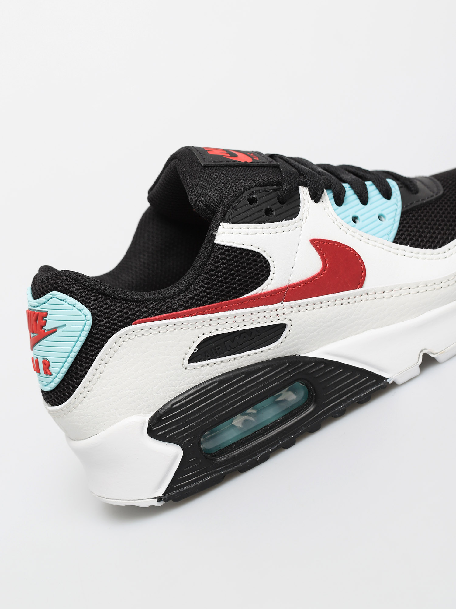 Nike Air Max 90 Shoes Wmn (summit white/chile red bleached aqua)