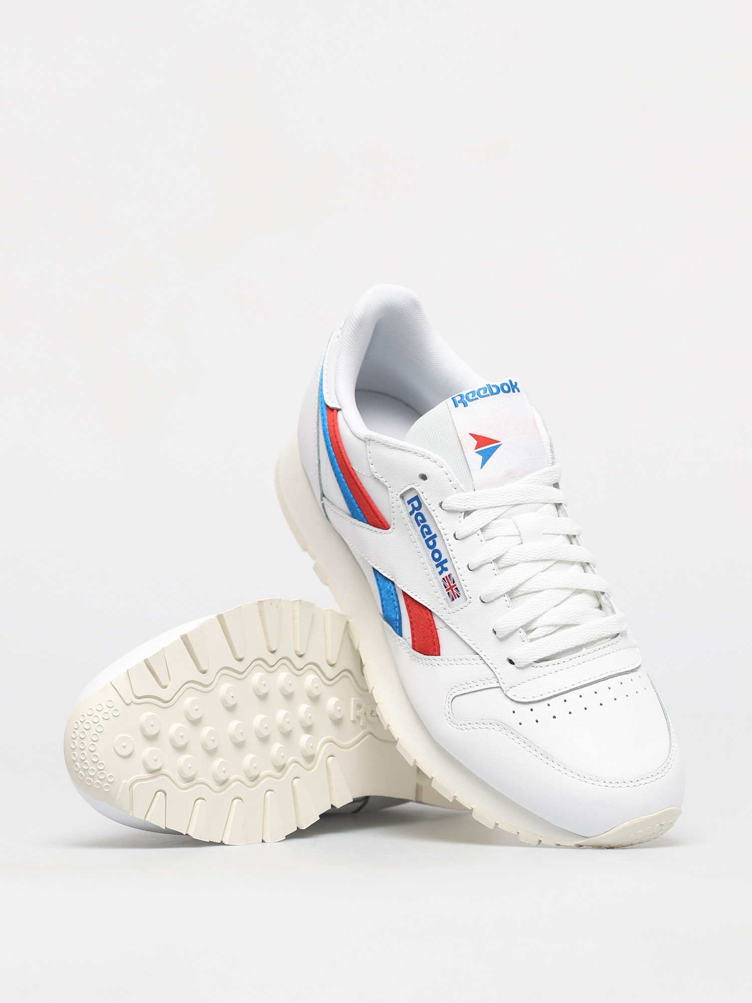 Reebok Classic Leather Shoes (white/insred/dynblu)