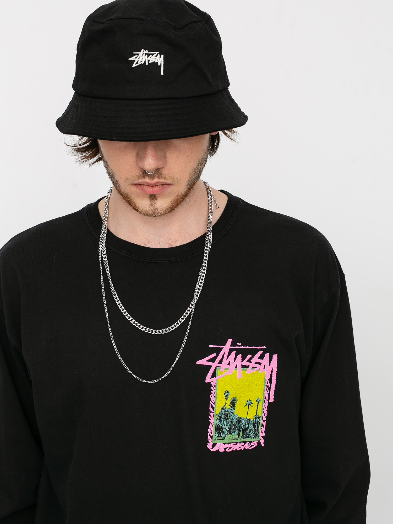 Stussy Palm Desert Pig Dyed Longsleeve 